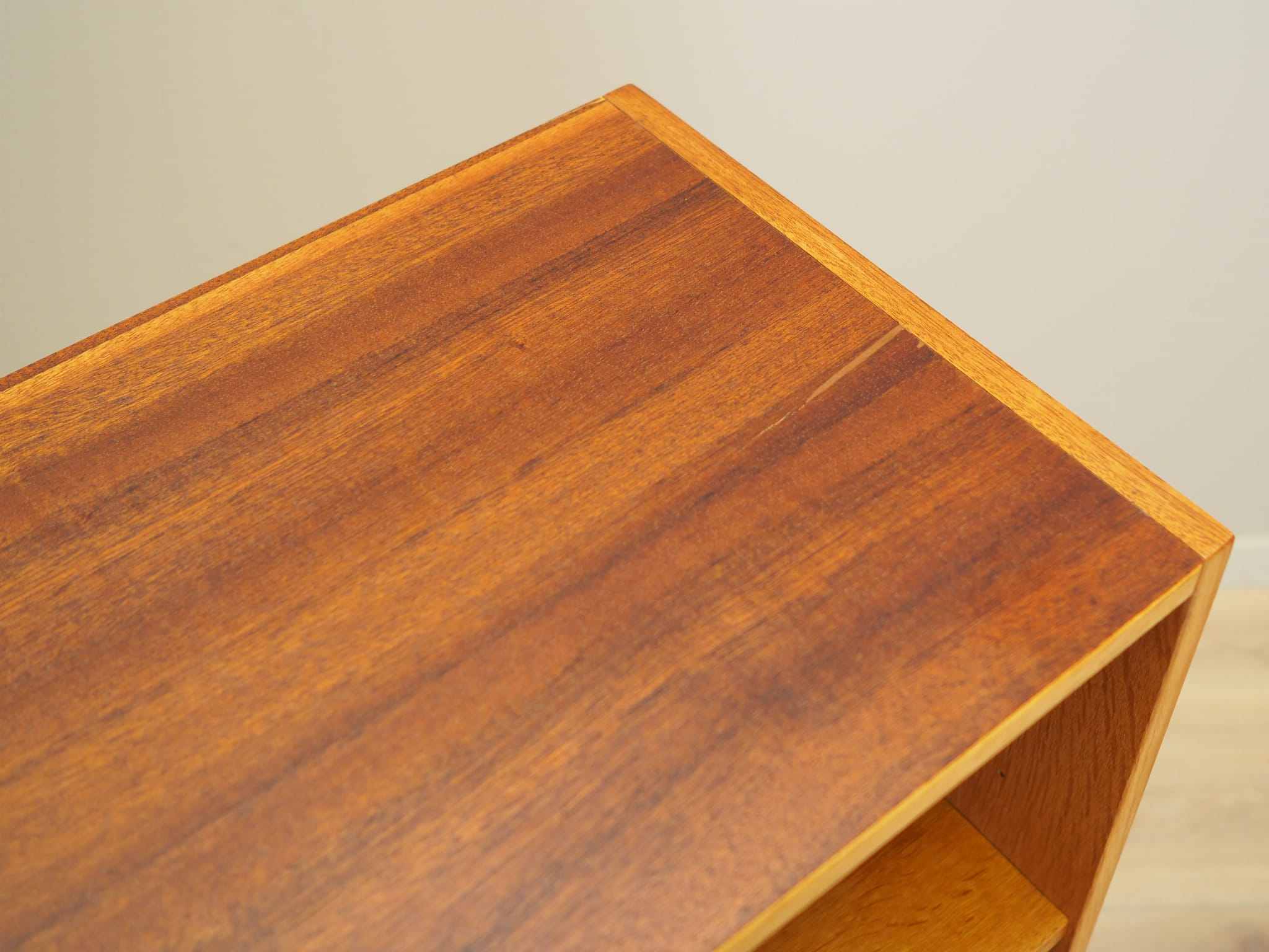 Bookshelf Wood Beige 1970s