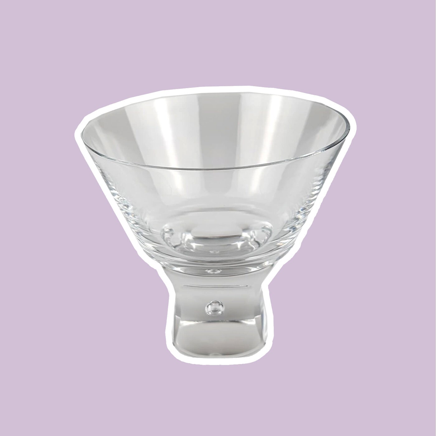 5x Vintage Bowl Crystal 1970s