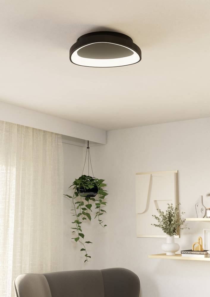 Loretello LED-Deckenleuchte Polycarbonat Stahl 1-flammig
