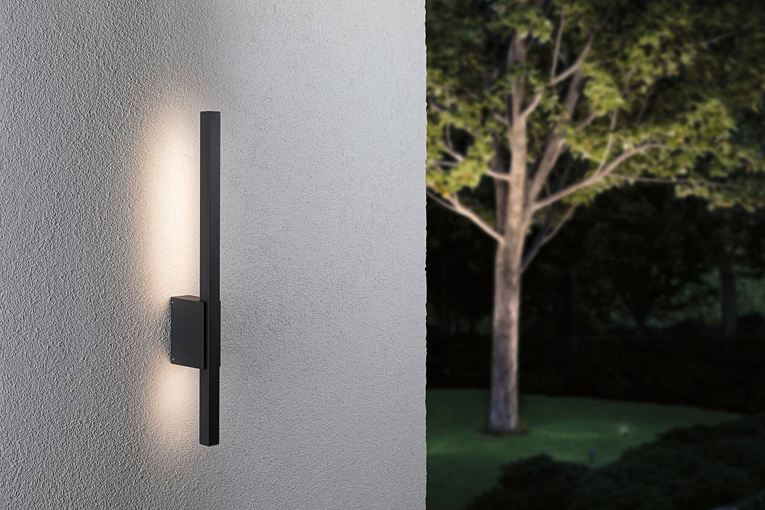 Stan Wandleuchte Aluminium Grau 1-flammig