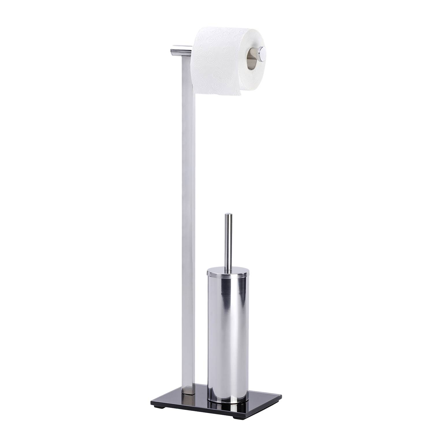 WC-Garnitur Lava Edelstahl Silber