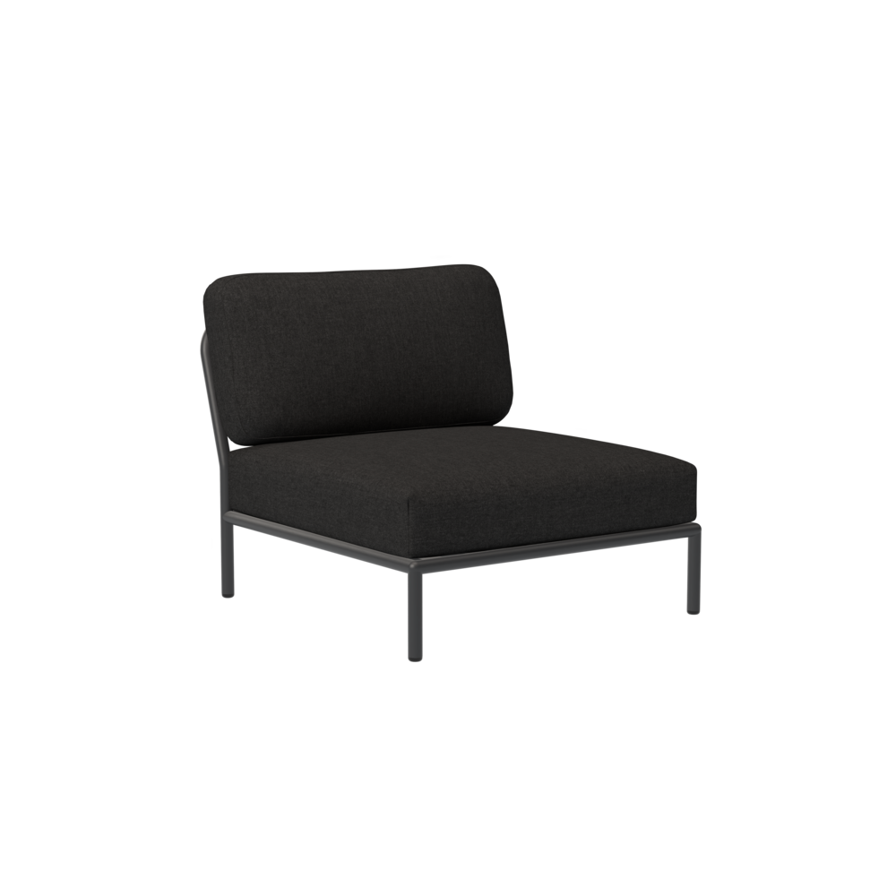 LEVEL Sofa module Right, Armchair & Pouf Sooty Grey