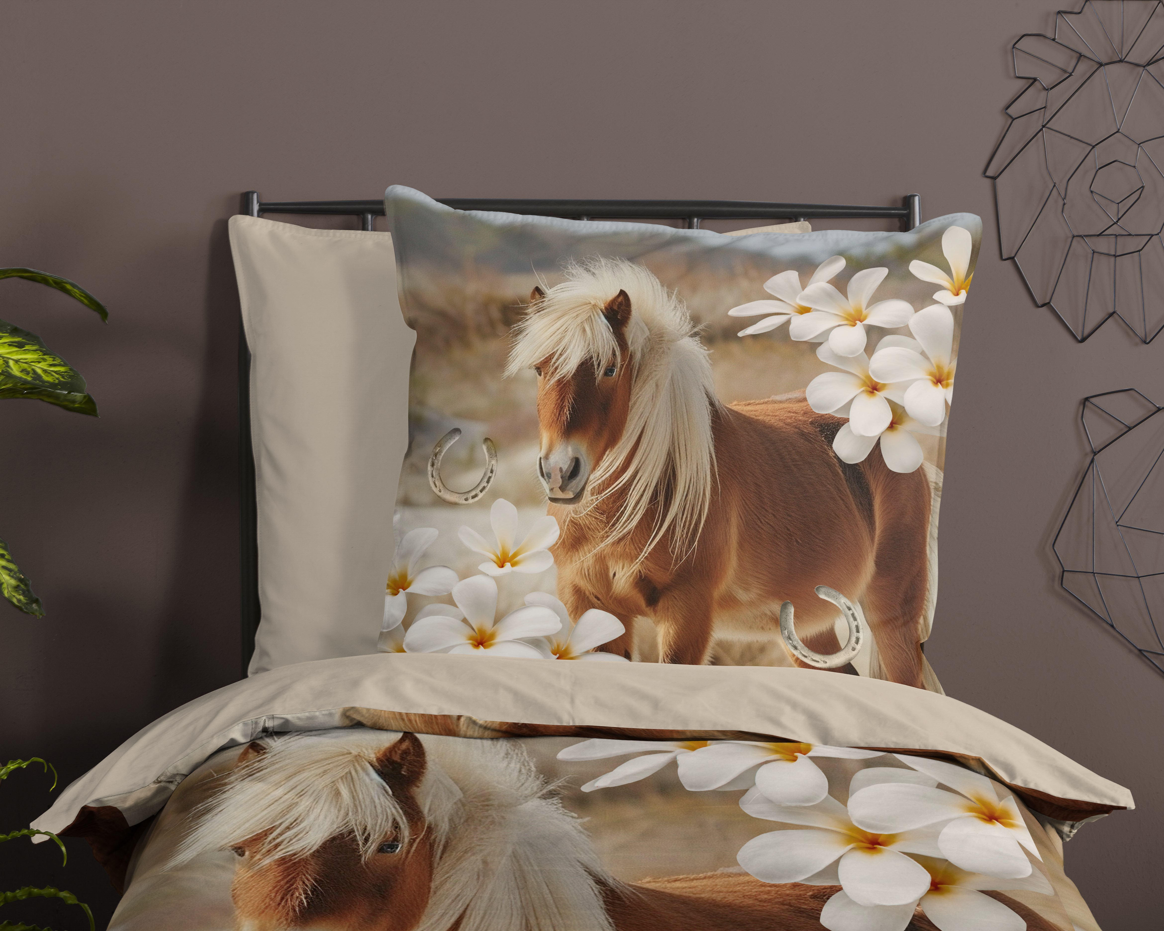 Bettwäsche Microfaser Mehrfarbig 135x200cm Kissen 80x80cm