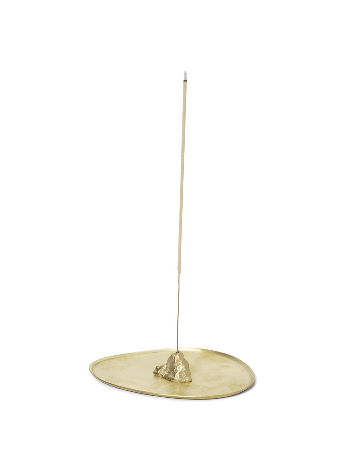 Stein Räucherstäbchenhalter Gold