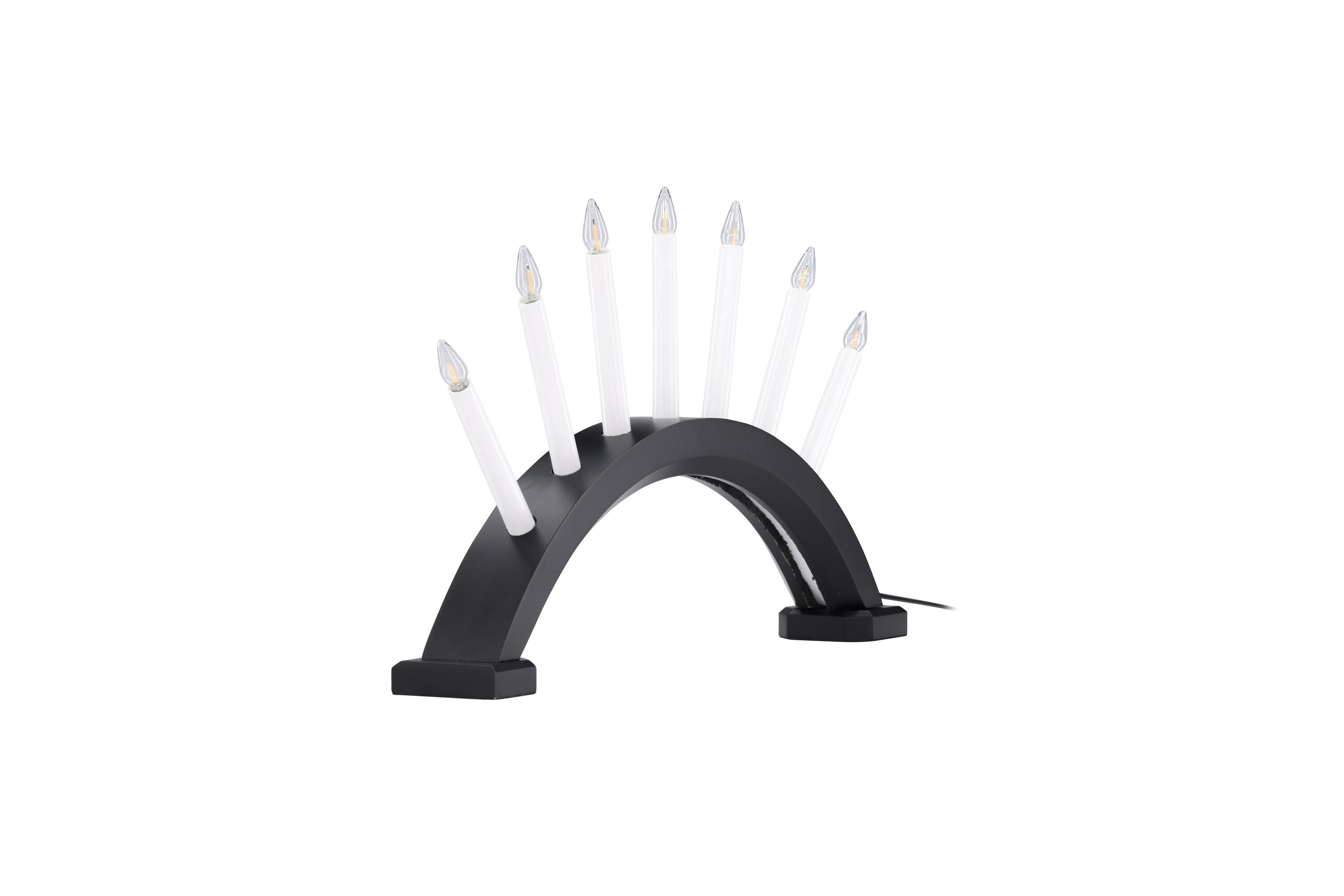 Kebnekaise Tischlampe Kiefernholz Schwarz Weiß