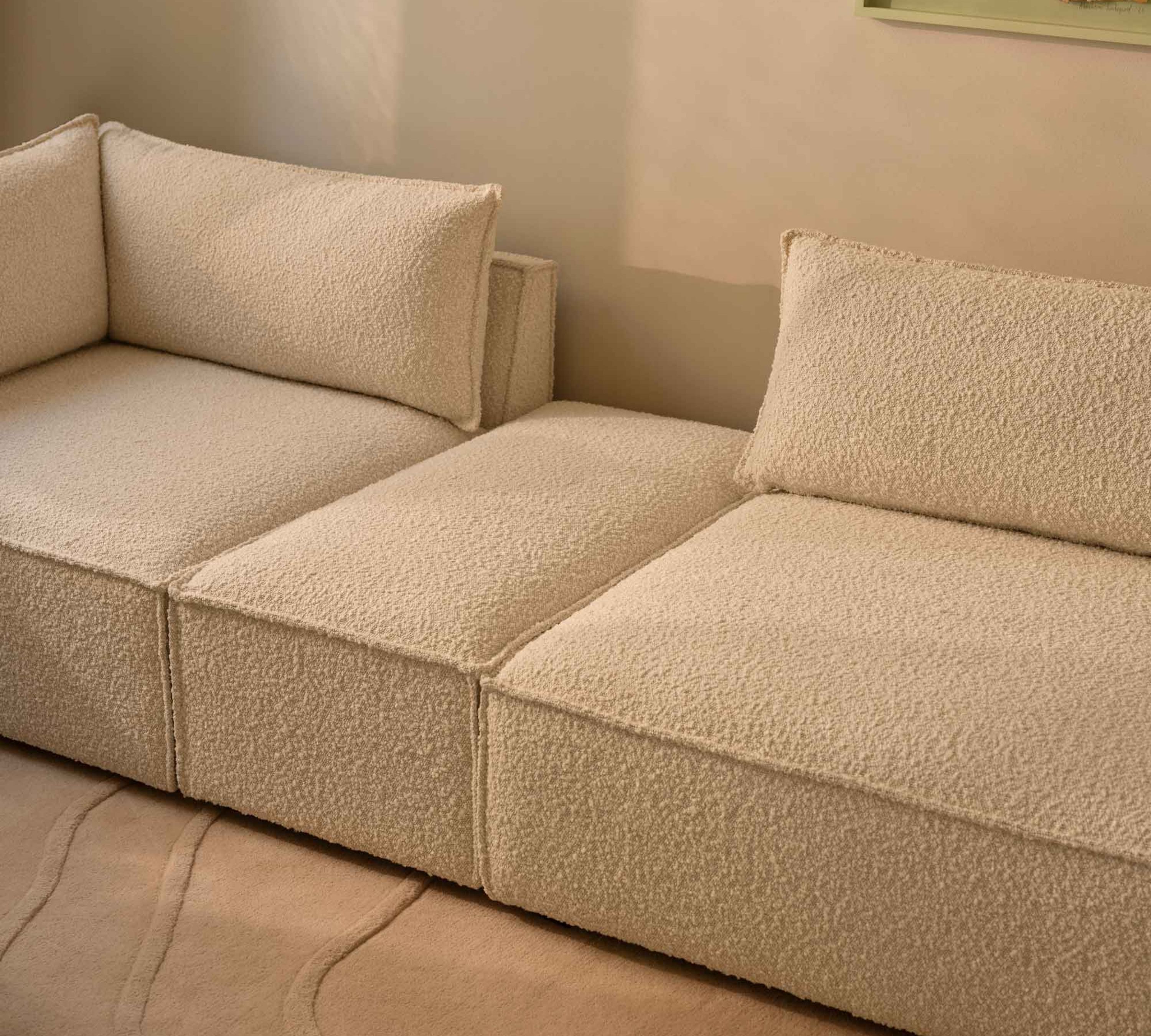 Daphne 1-Sitzer Eckmodul Links Maya Cream