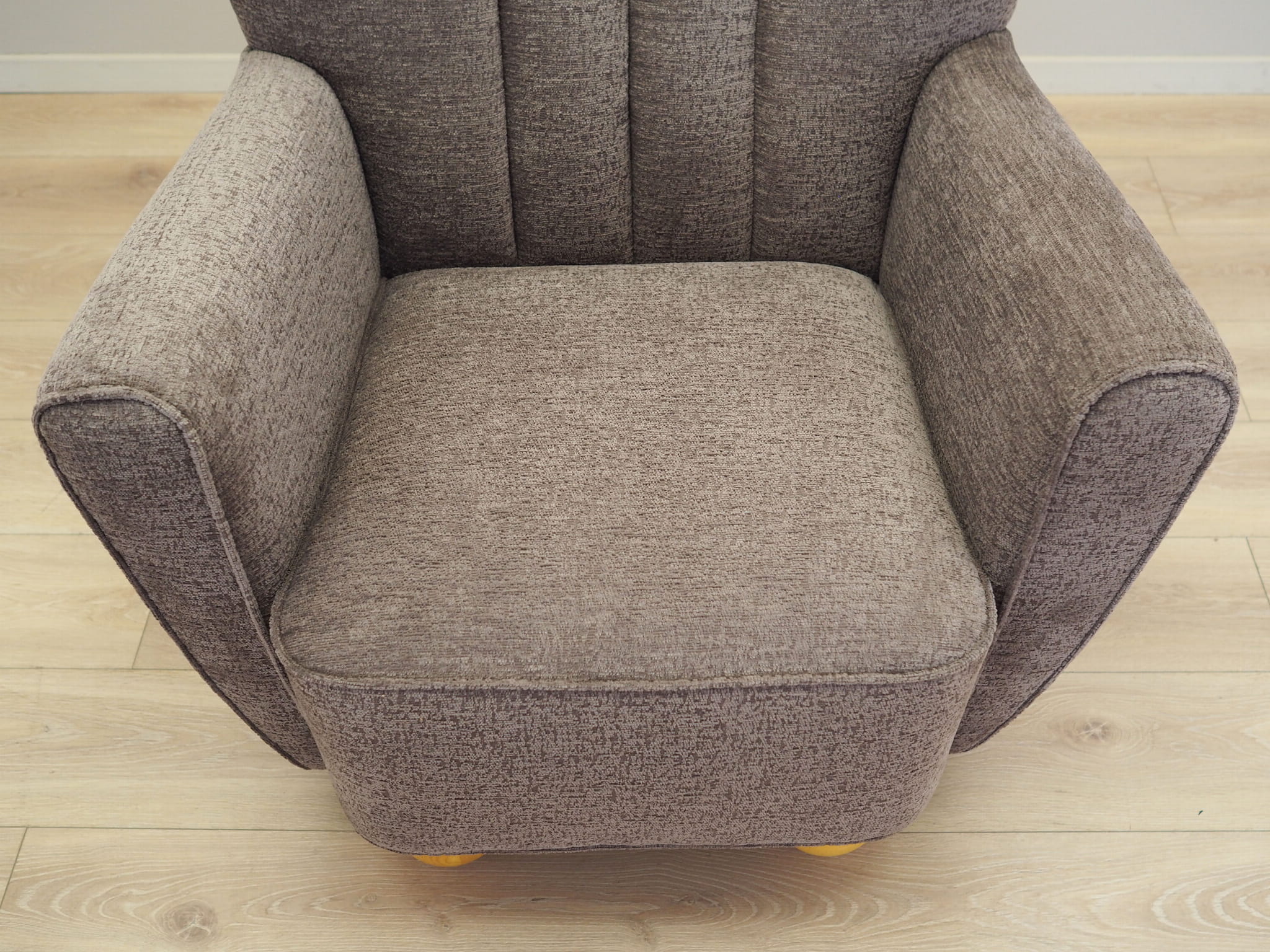 Armlehnsessel Textil Grau