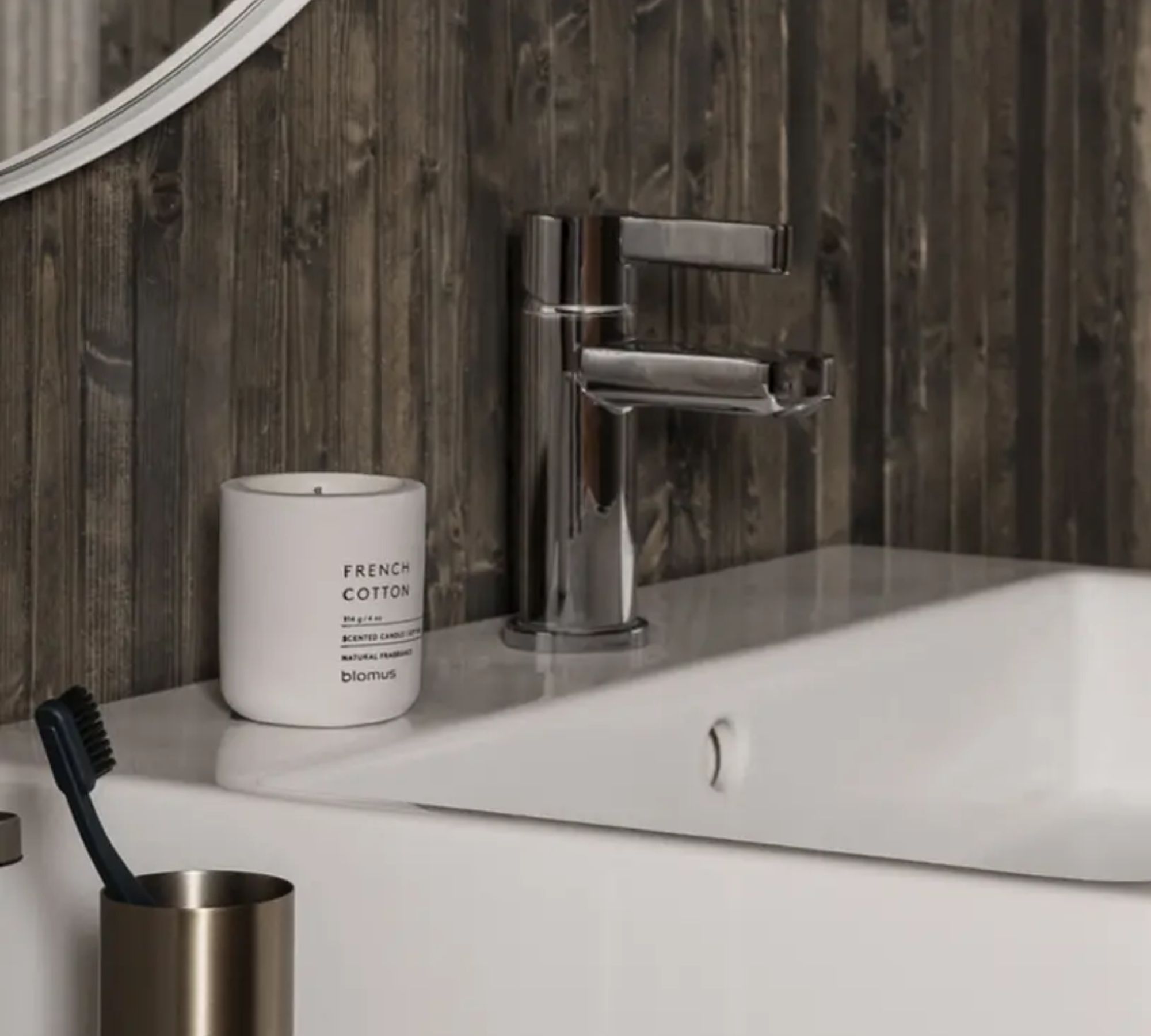 Rim Wandspiegel White Glas Klar Ø50cm 66934