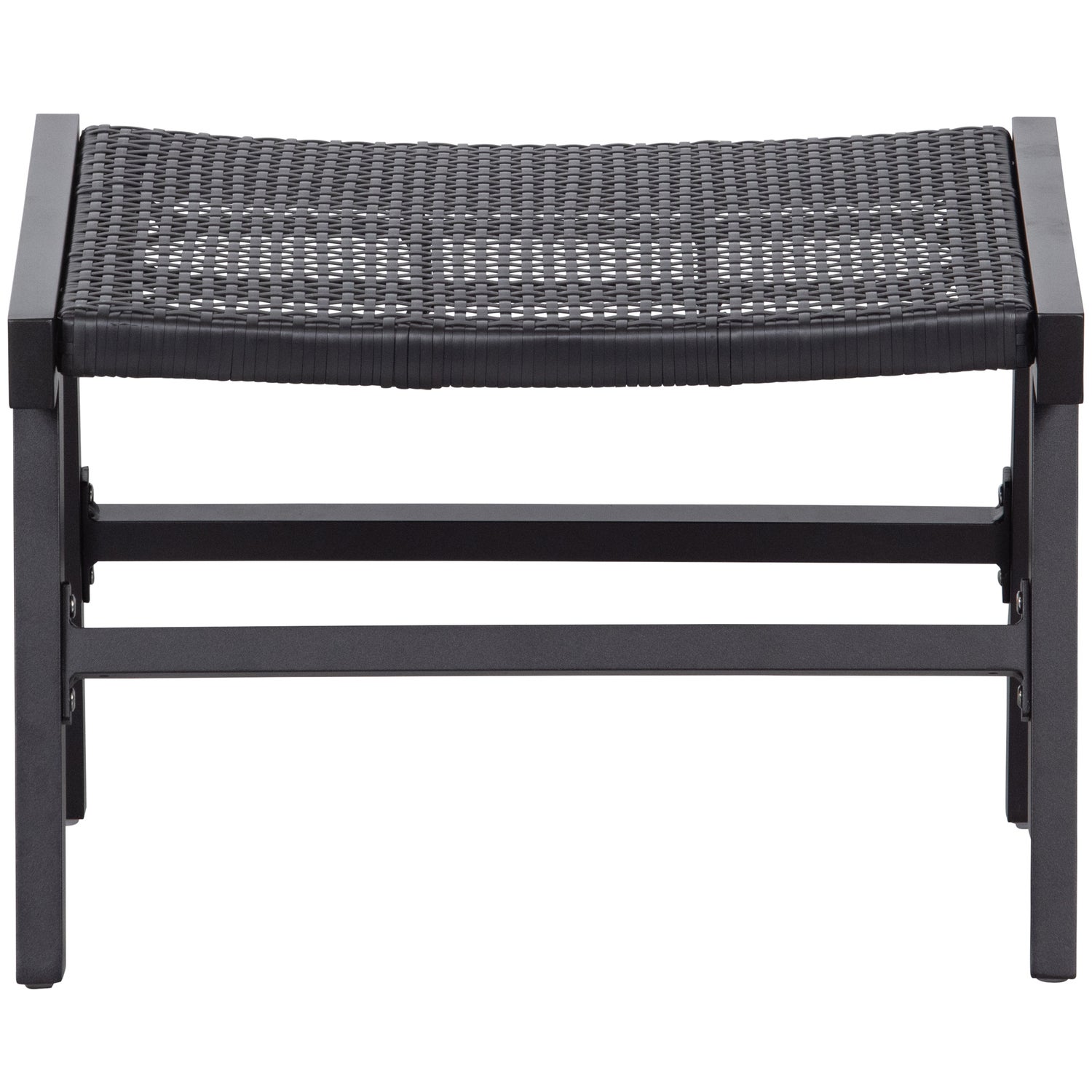 Puk Garten Hocker Aluminium Schwarz