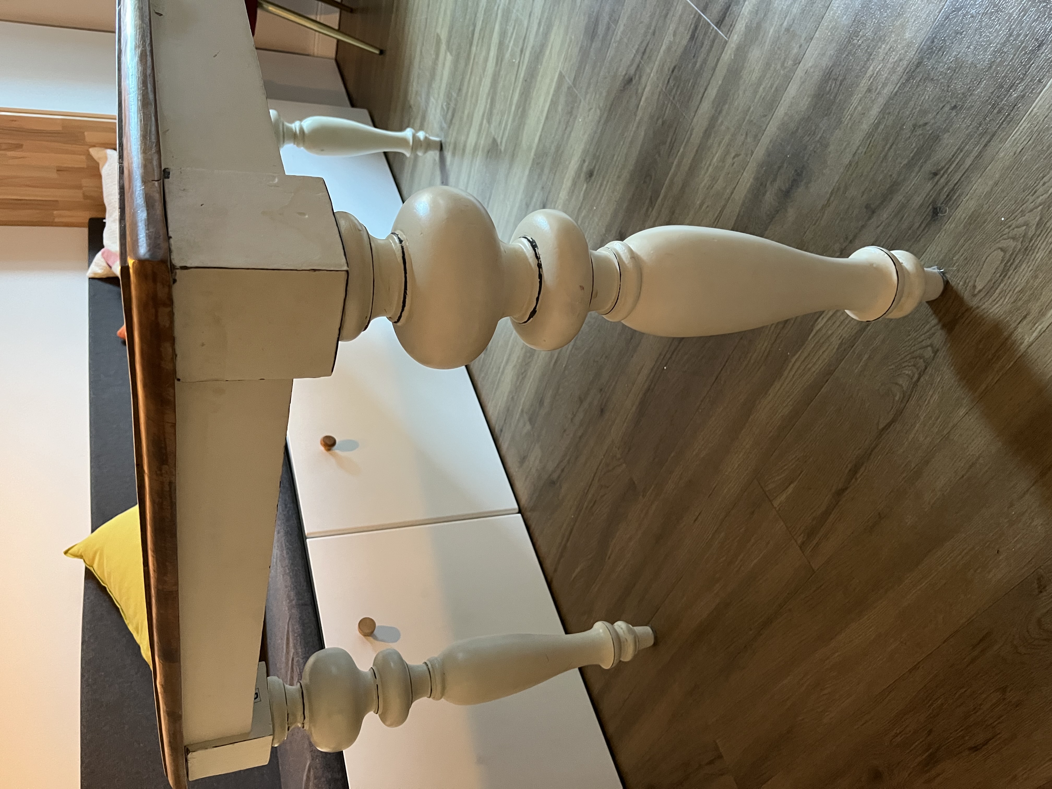 Esstisch Holz Weiß Braun