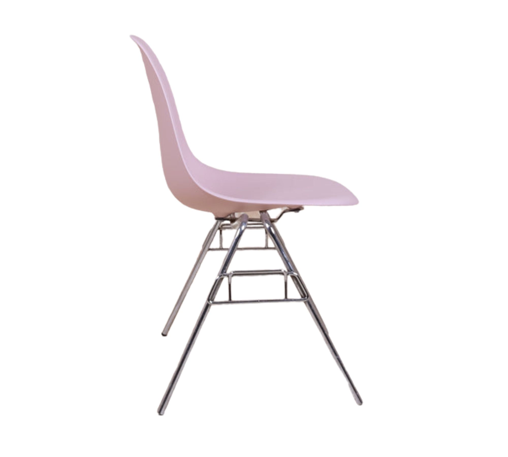 Eames DSS Plastic Side Chair Zartrosé