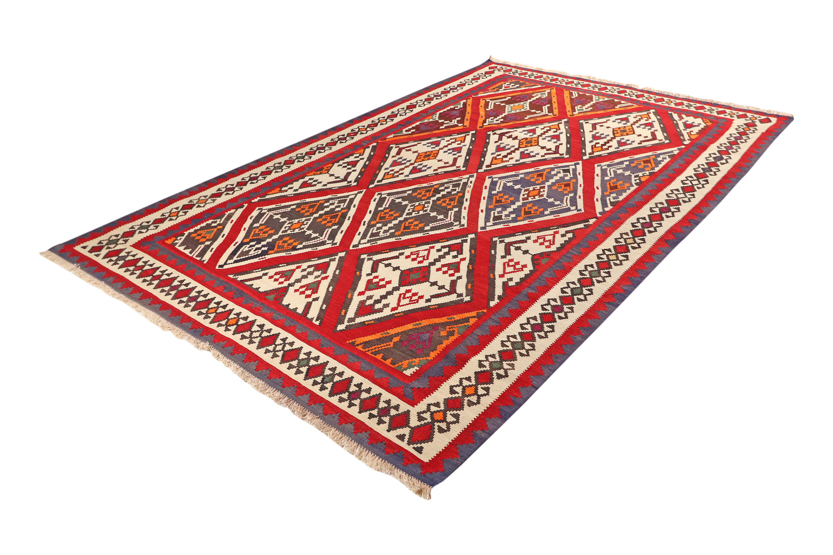 Kilim Gashgai Teppich Mehrfarbig