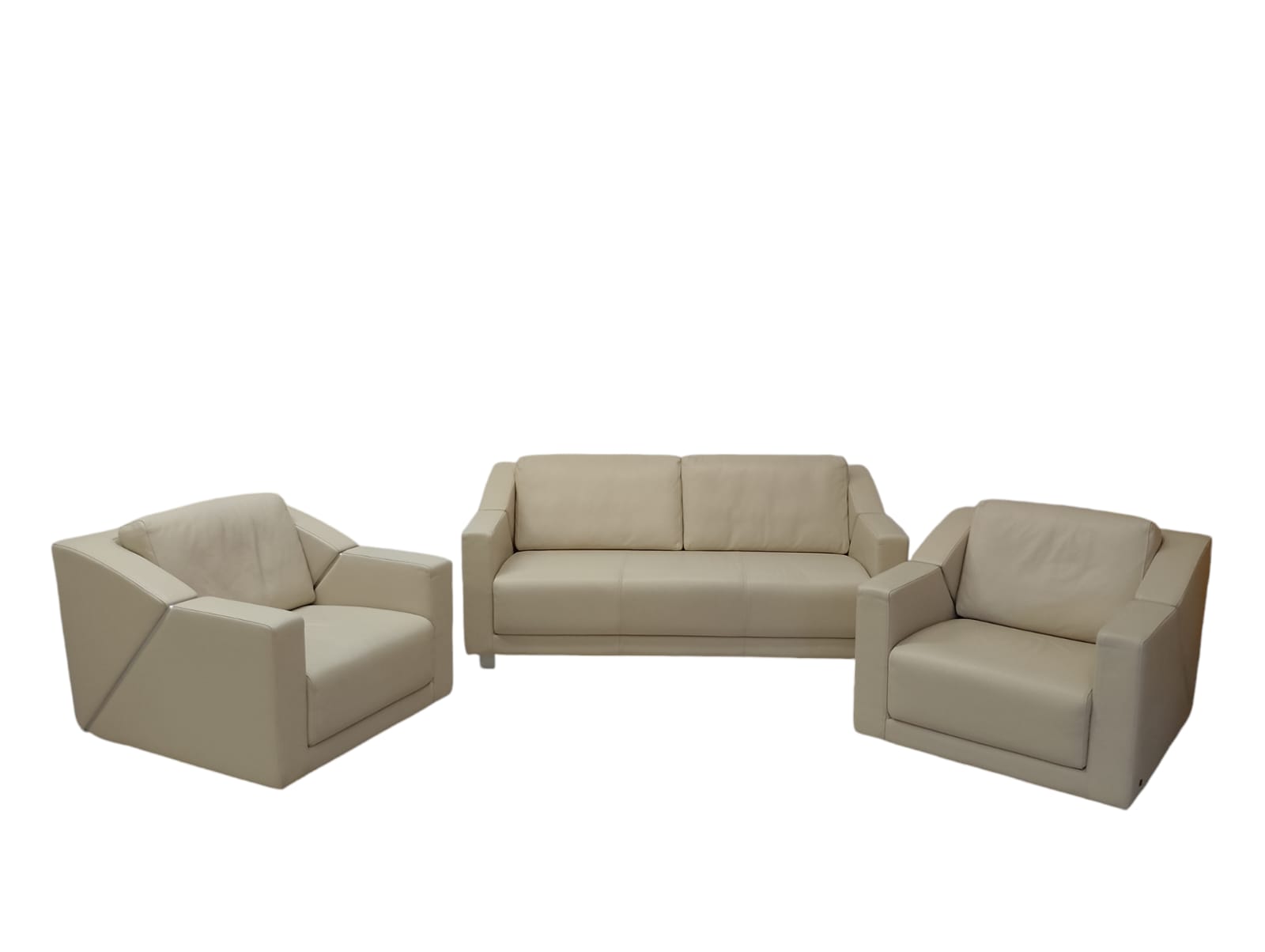 Modell 350 Sofaset Leder Beige