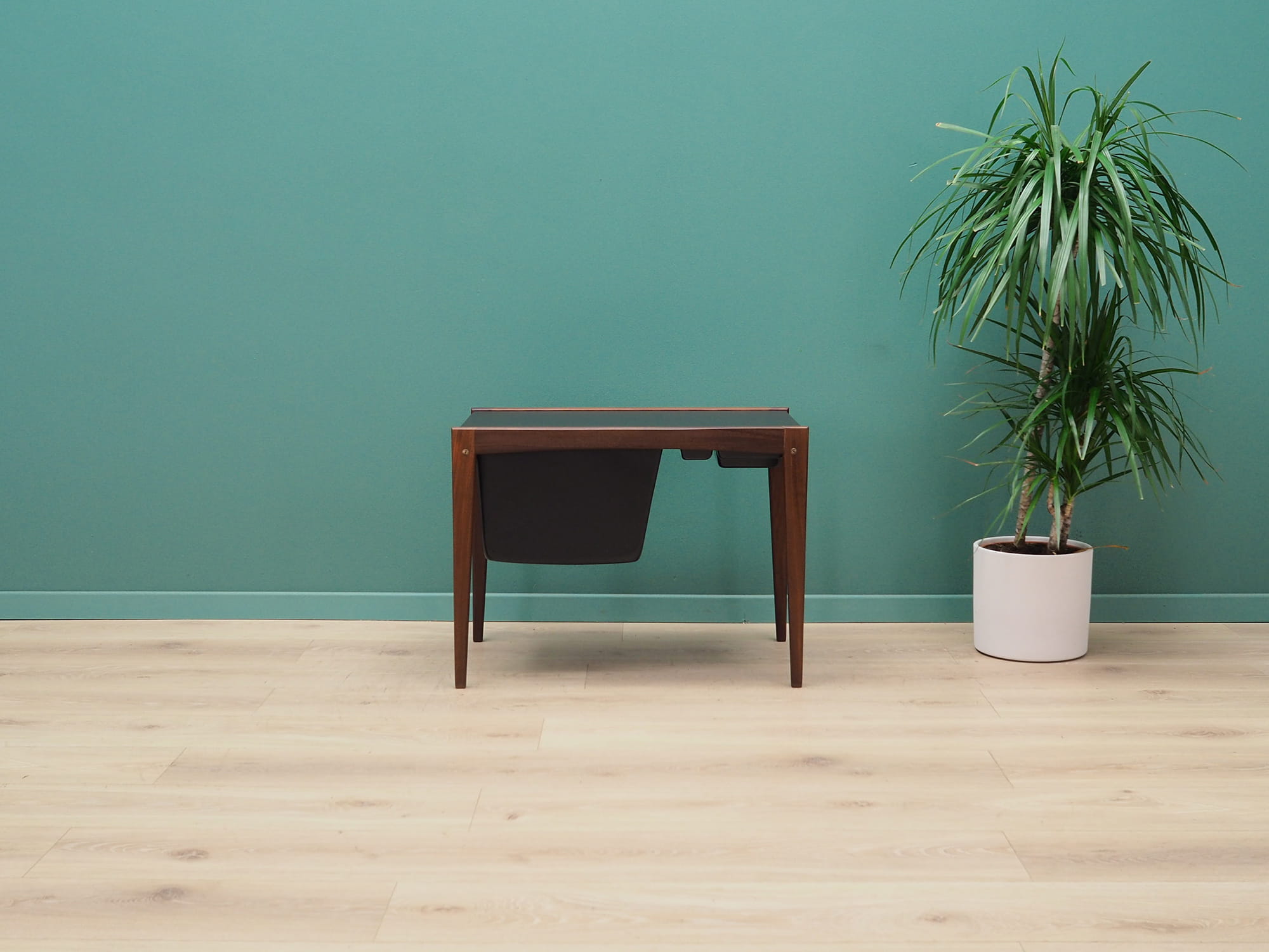 Vintage sewing table Teak brown 1960s