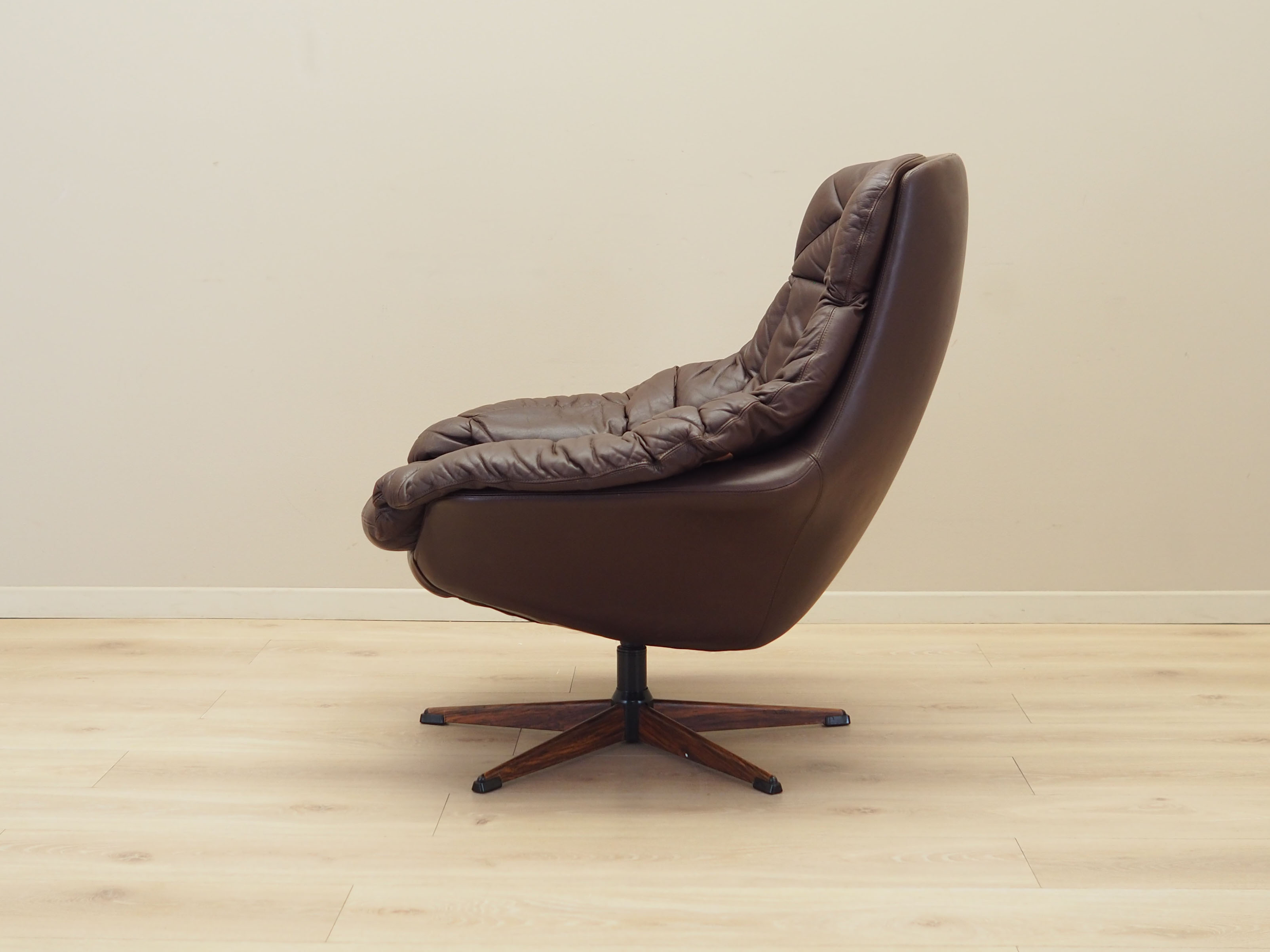 Drehbarer Sessel Leder 1960er Jahre