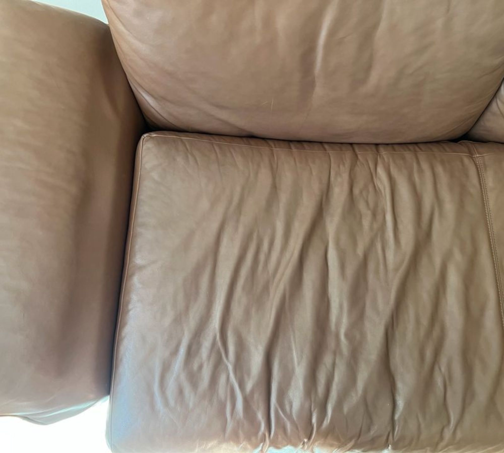 Denver Sofa 2-Sitzer Leder Braun