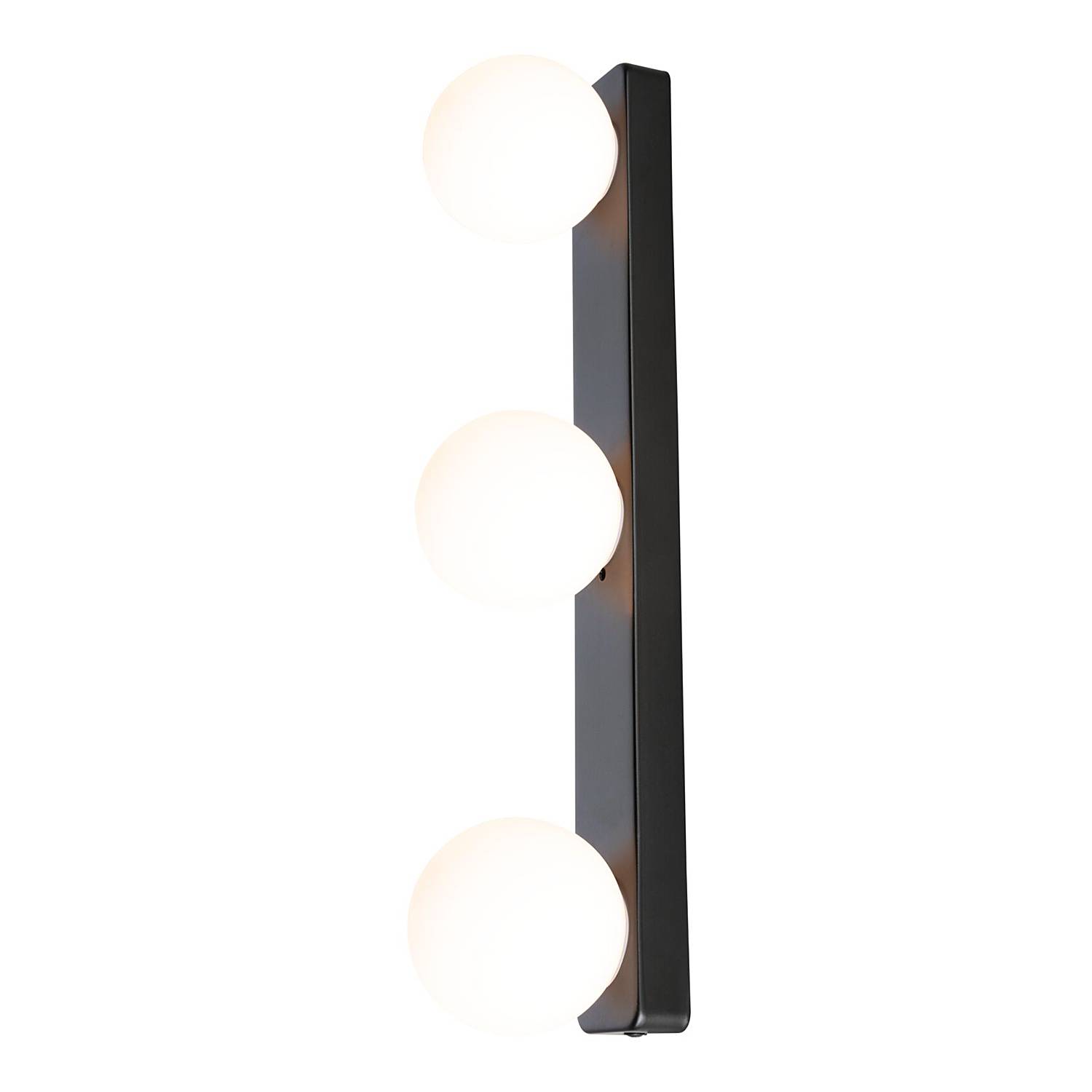 Gove Beam Wall Lamp Opal Glass Aluminum 3-light