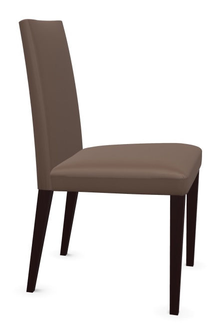 Anna SI1372 Dining chair Faux leather Wood Brown