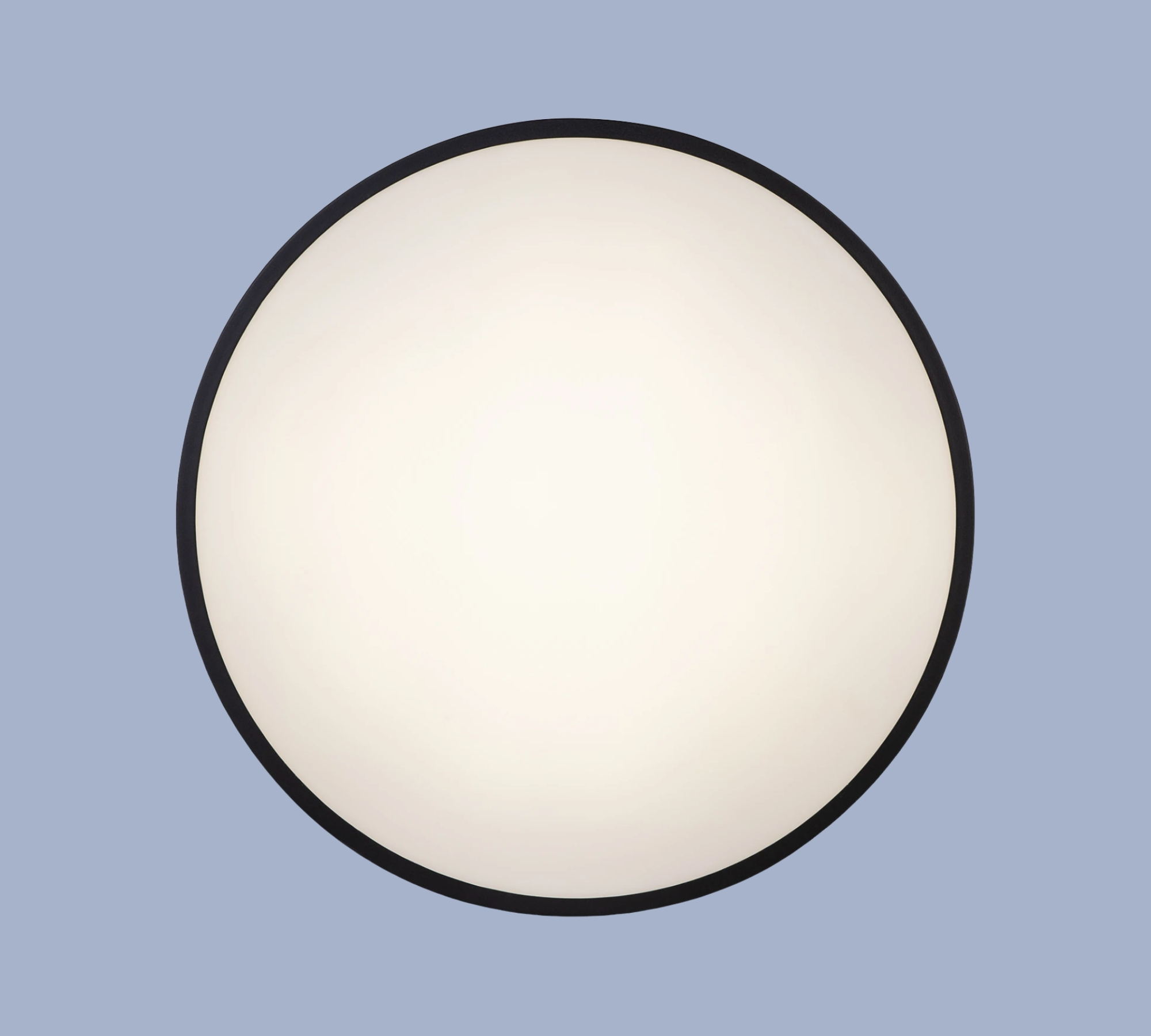 1-Flammige LED Deckenleuchte Eisen Schwarz