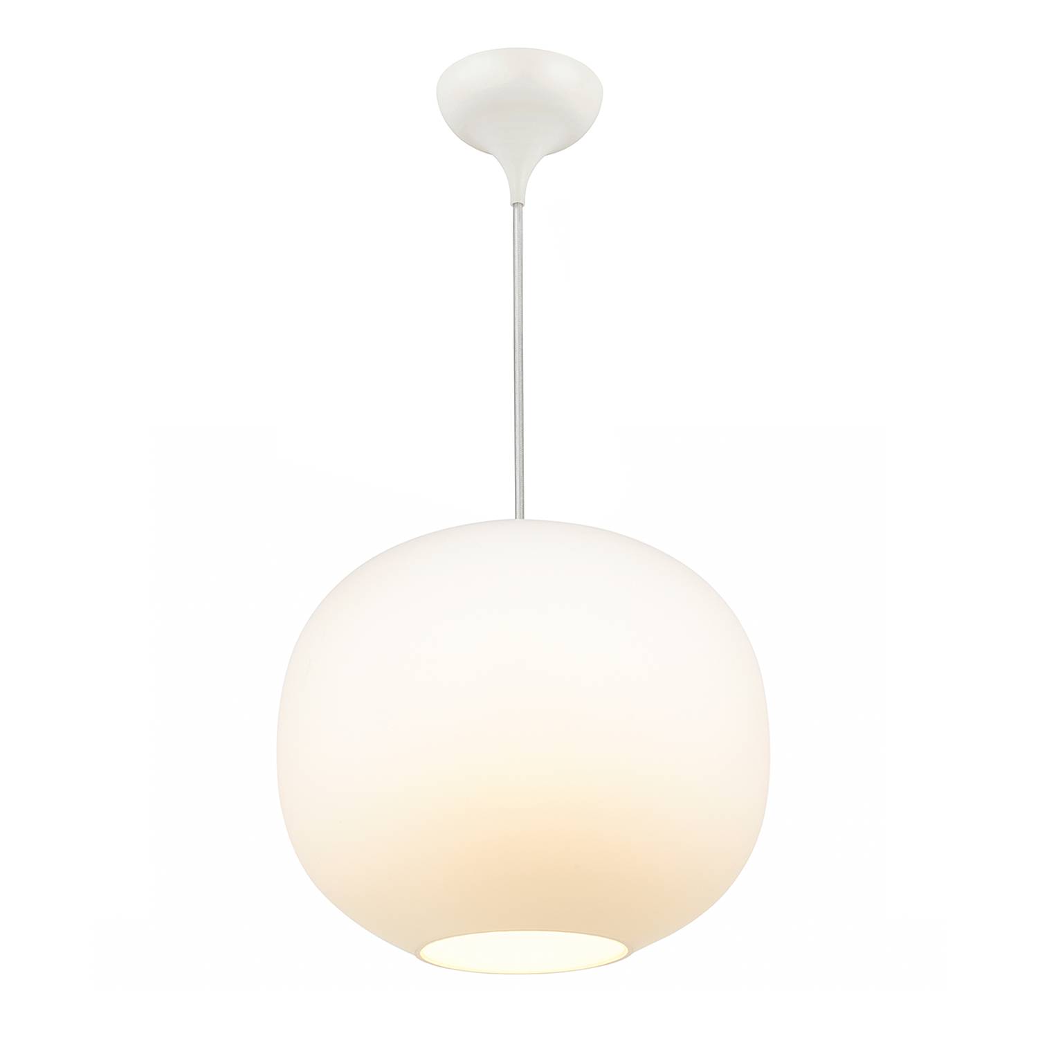 Pendelleuchte Navone Messing Opalglas Weiß Ø 20cm