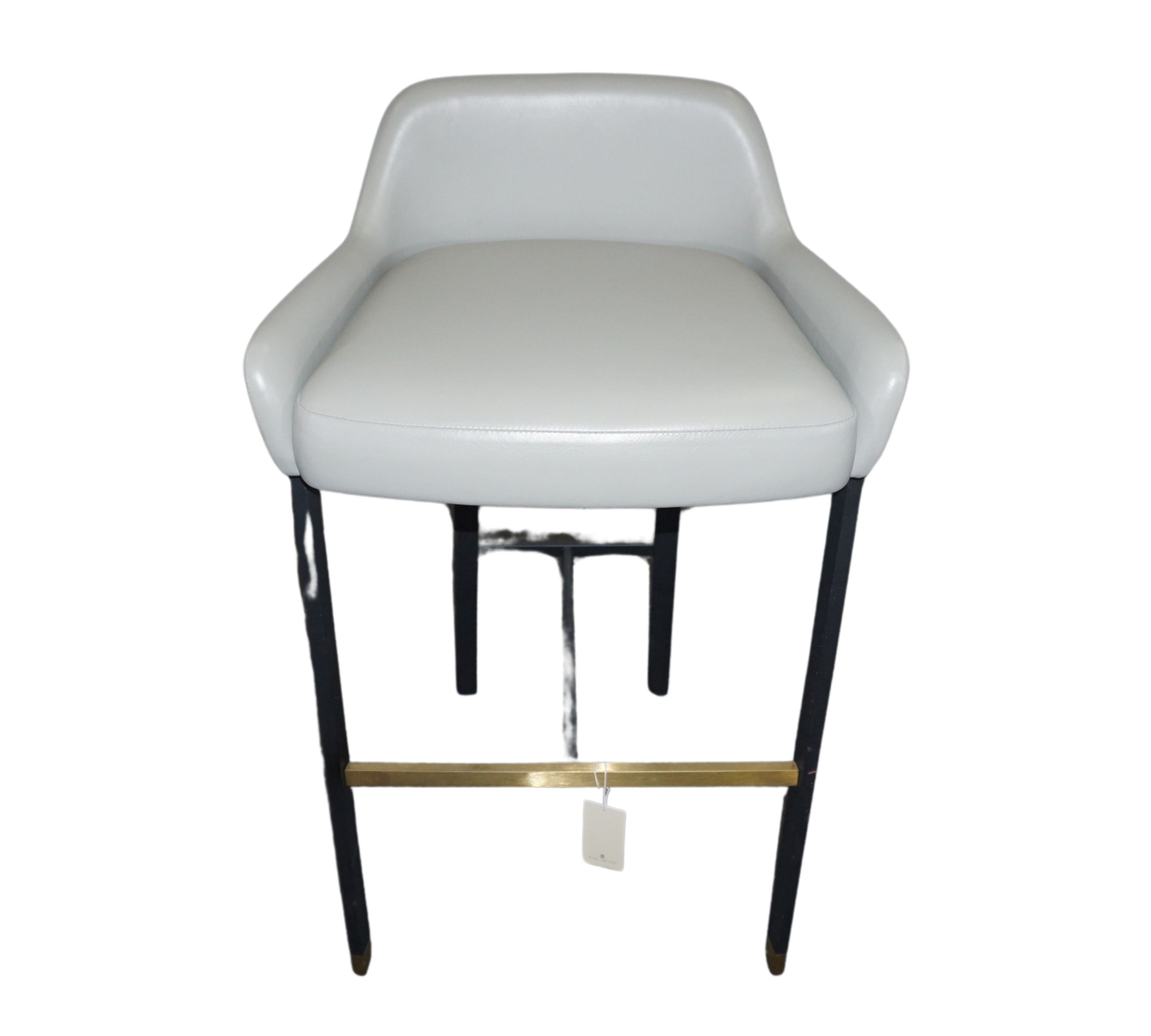 Blink SH750 Barstuhl Leder Grau