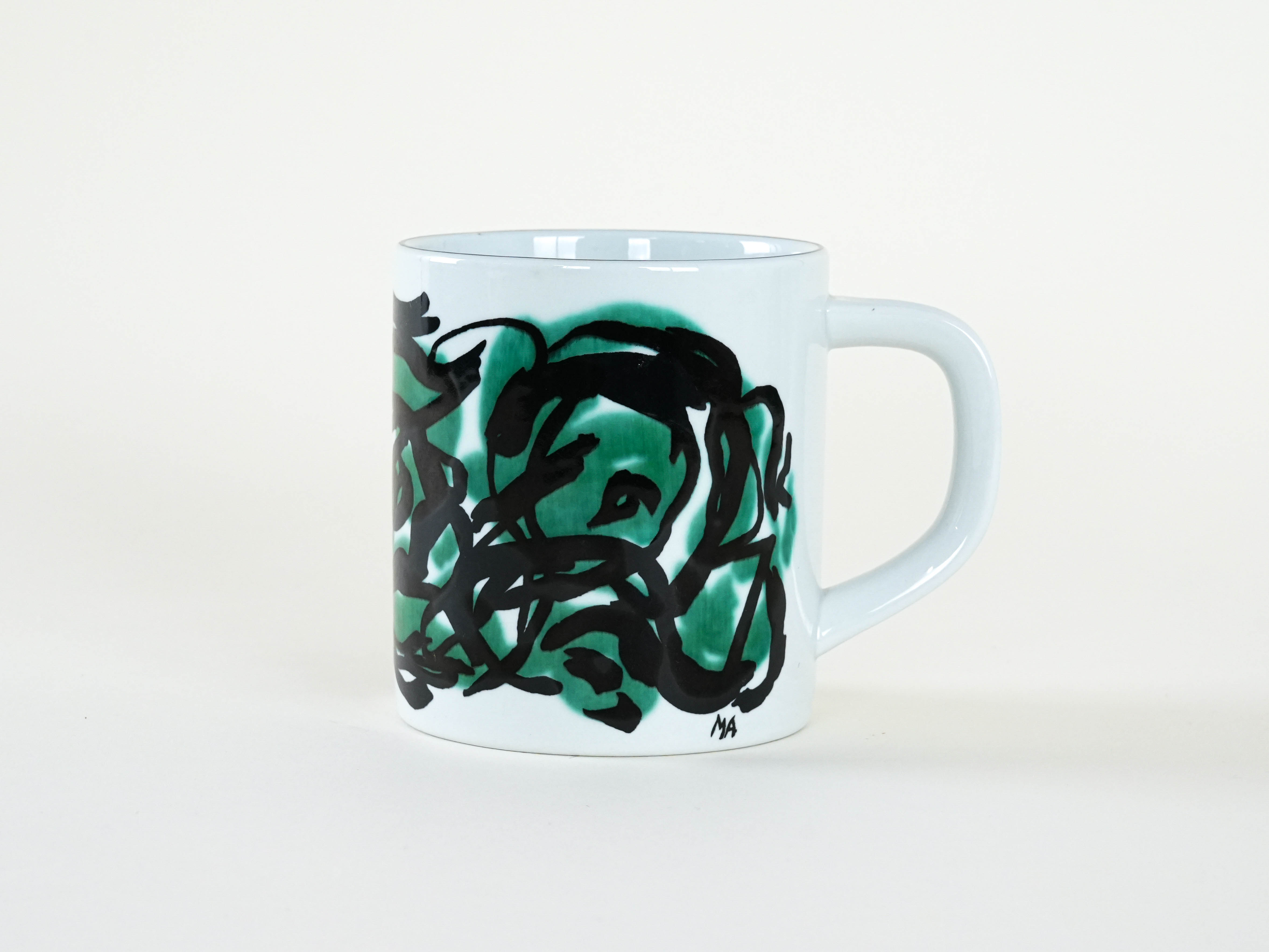 Collector's mug porcelain multicolored