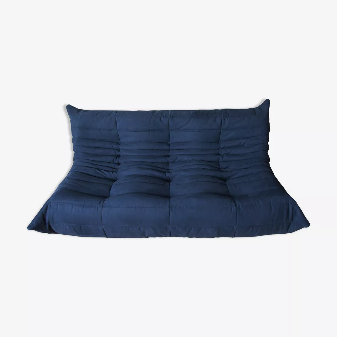 Togo Sofa 3-Sitzer Textil Marineblau