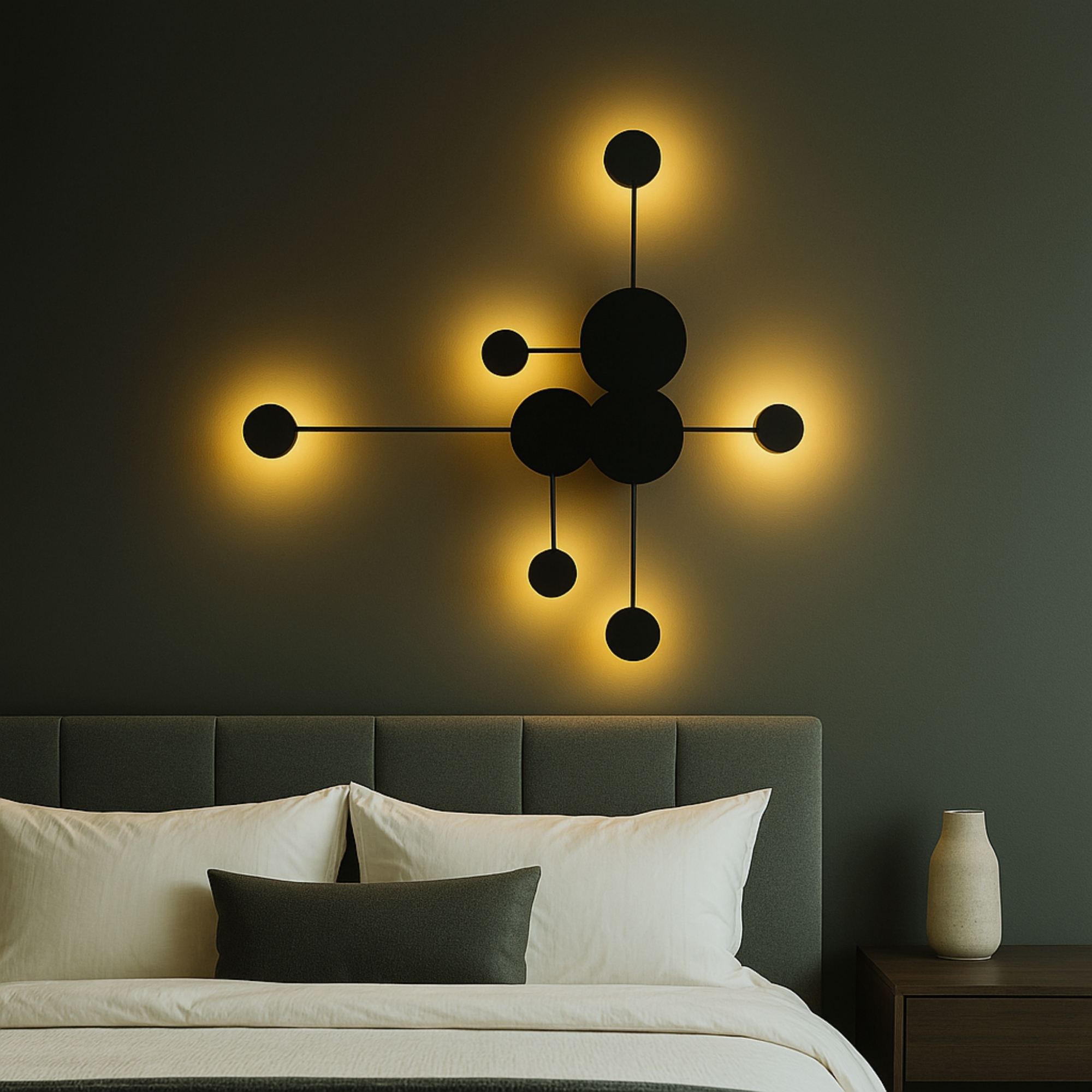 Ledos Wall Lamp Metal Black