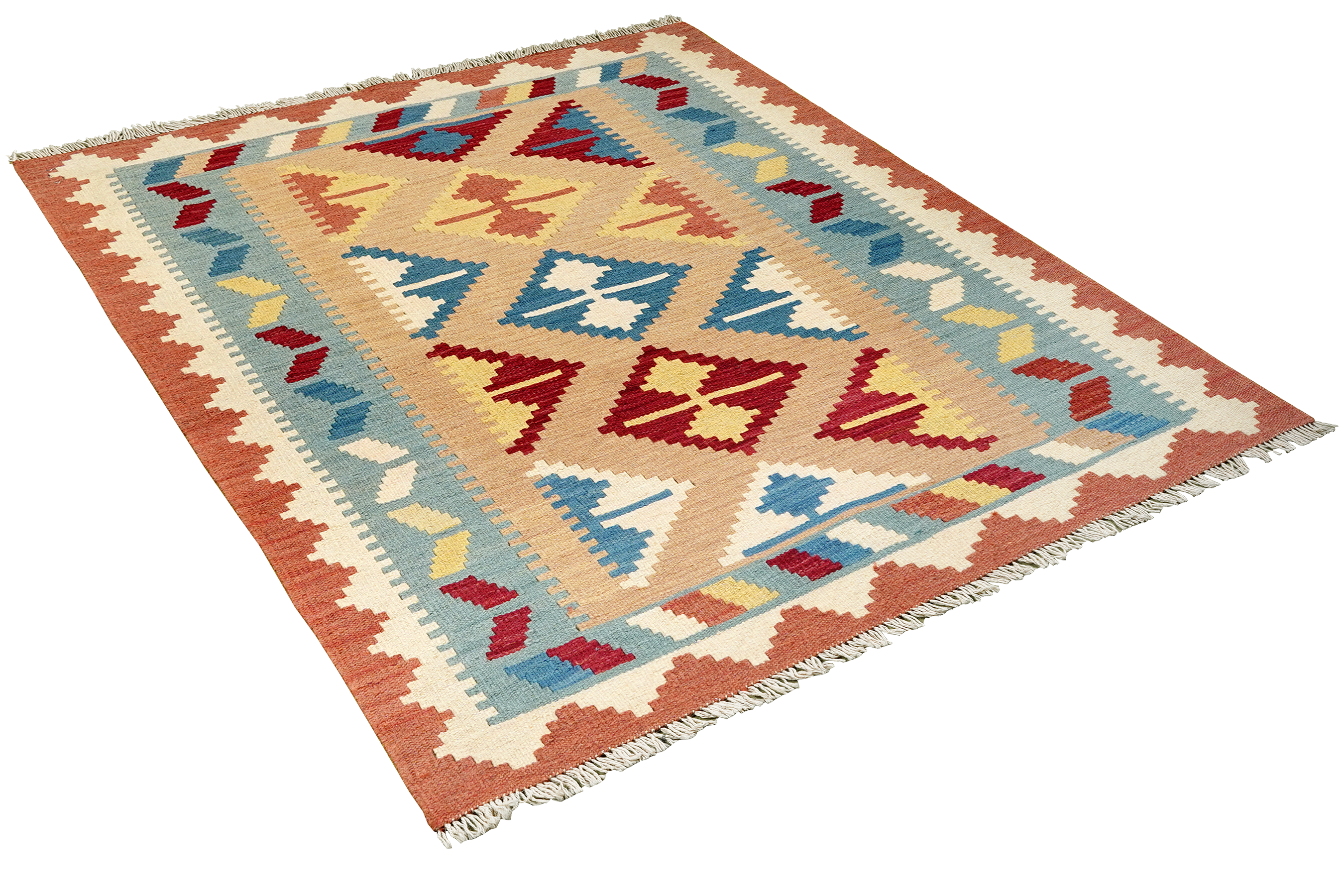 Kilim Gashgai Teppich Mehrfarbig