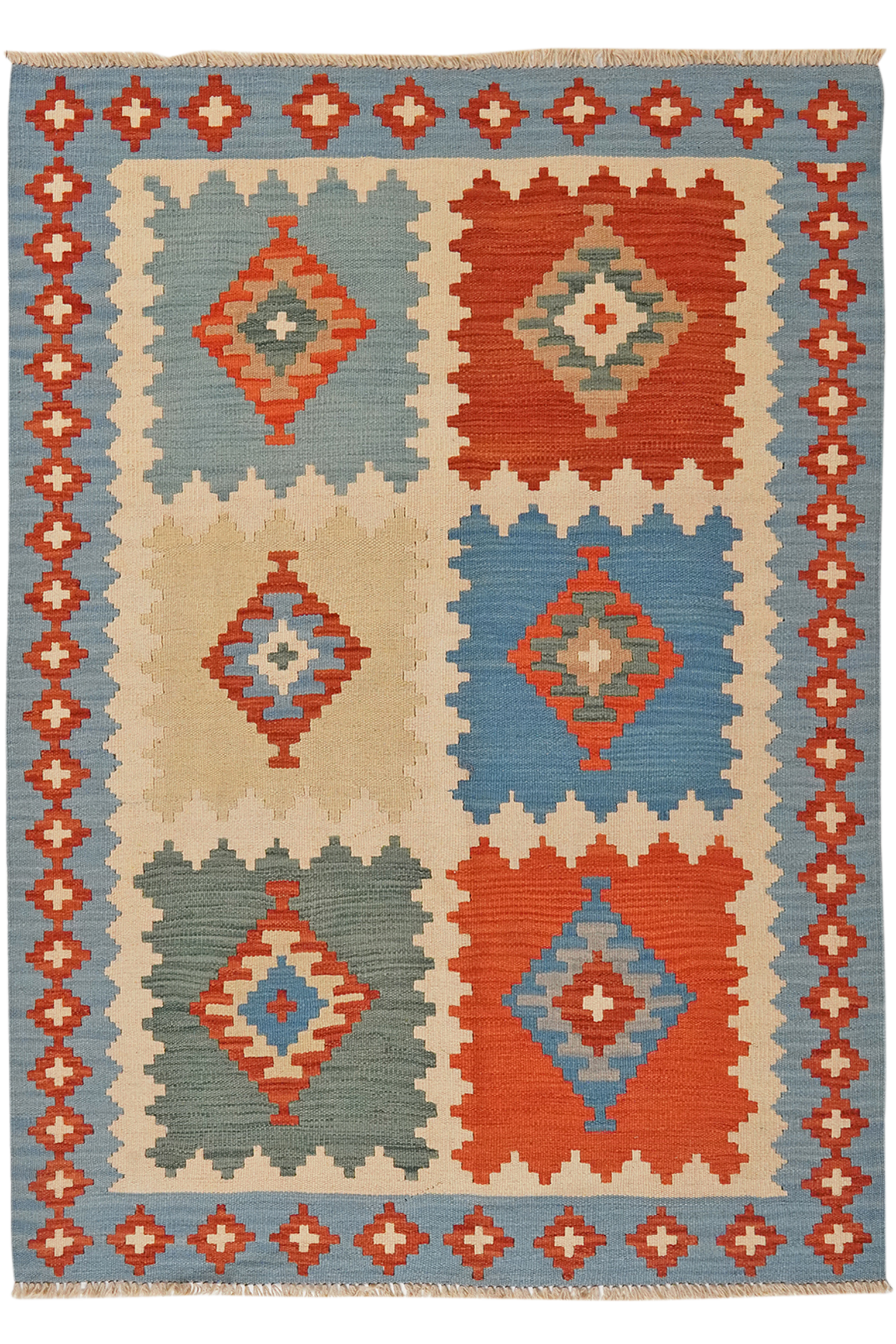 Kilim Gashgai Teppich Mehrfarbig