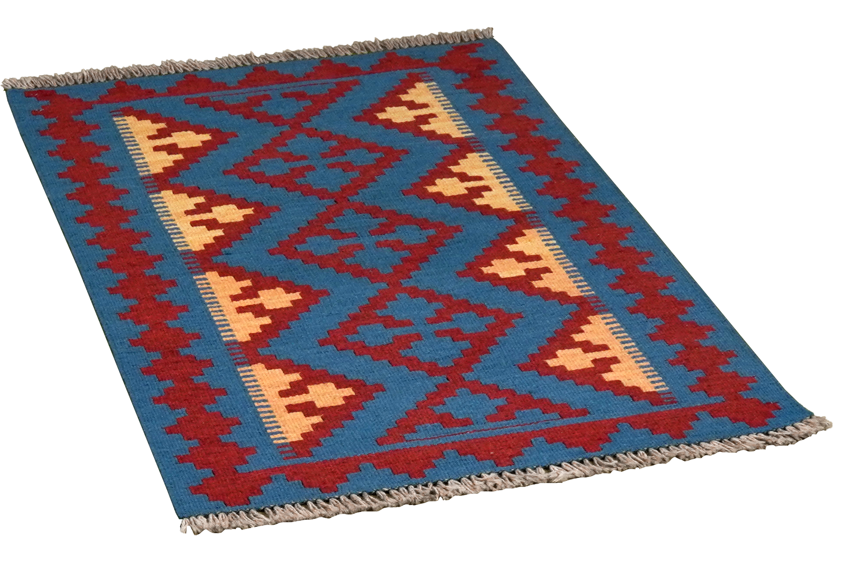 Kilim Gashgai Teppich Blau