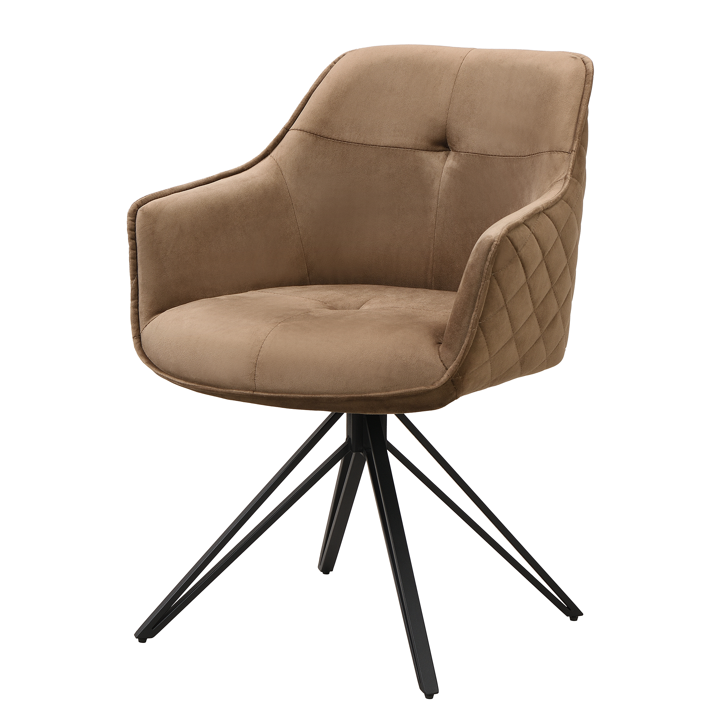 Armlehnenstuhl TEMOCHI Taupe