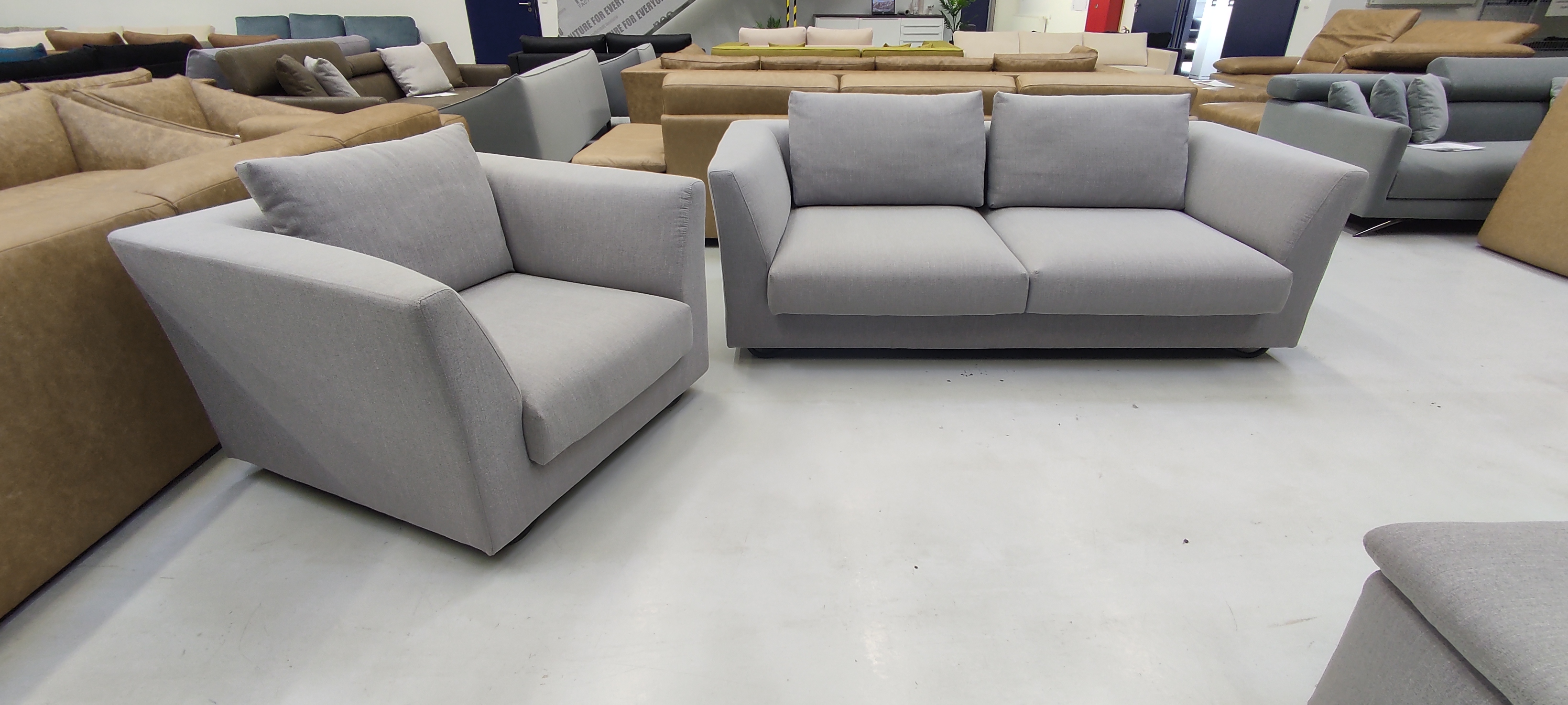 Giulia Sessel Textil Grau