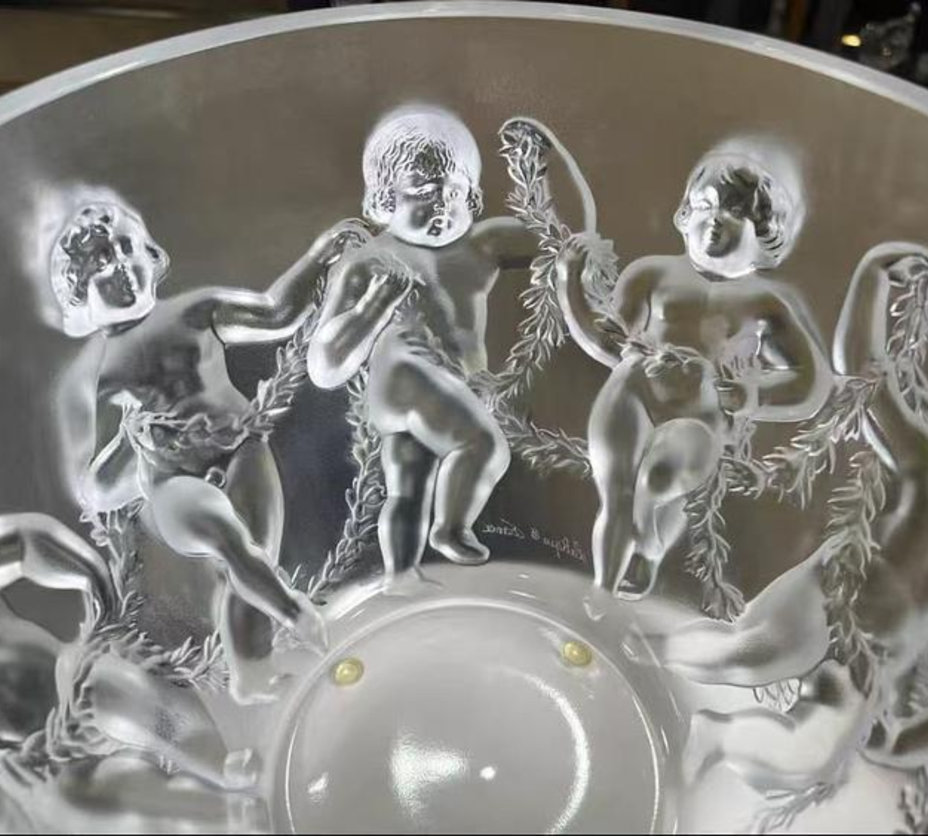 Vaso Angelo Lussemburgo Cristallo