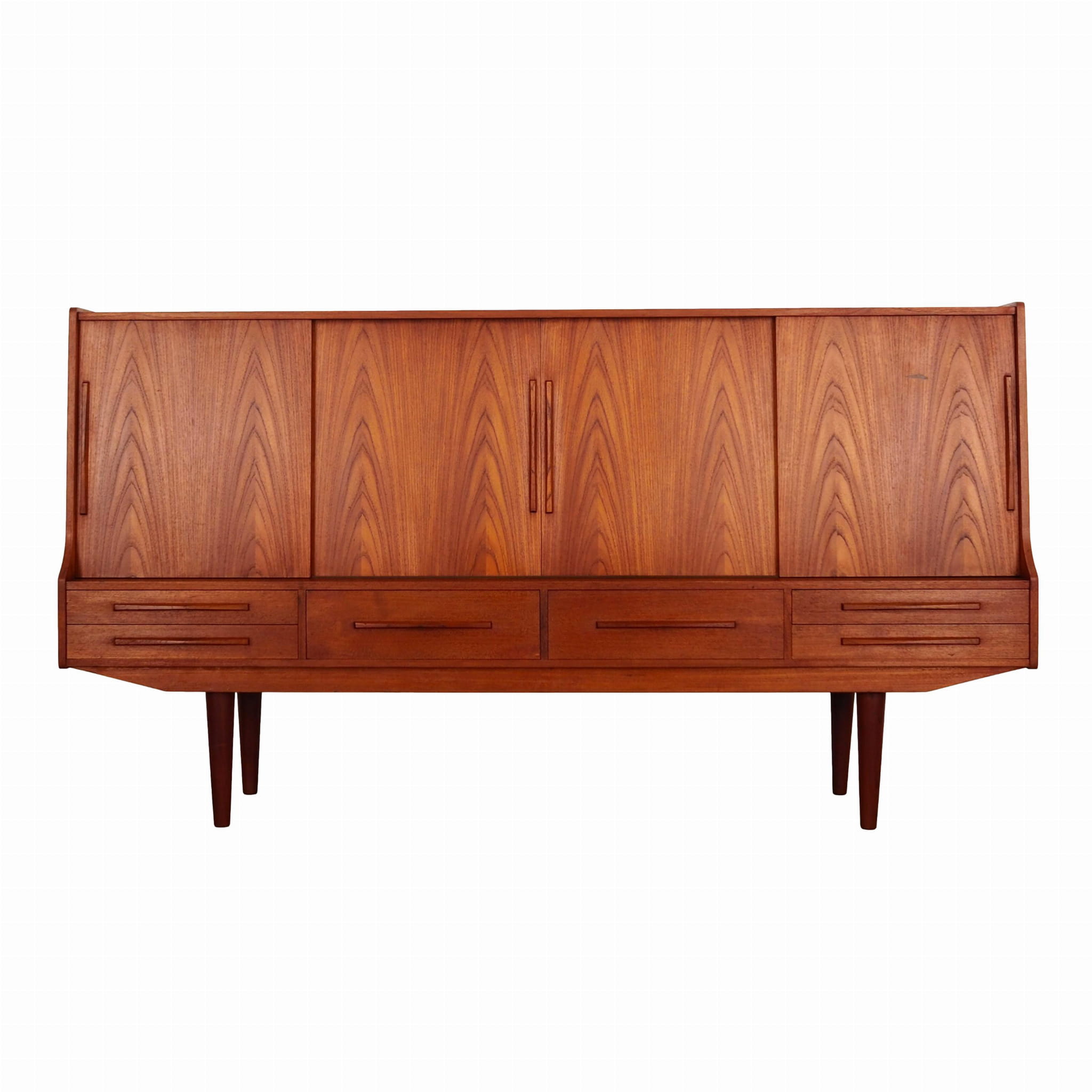 Teak Highboard Bologna ca. top 100 cm Teakholz Massiv