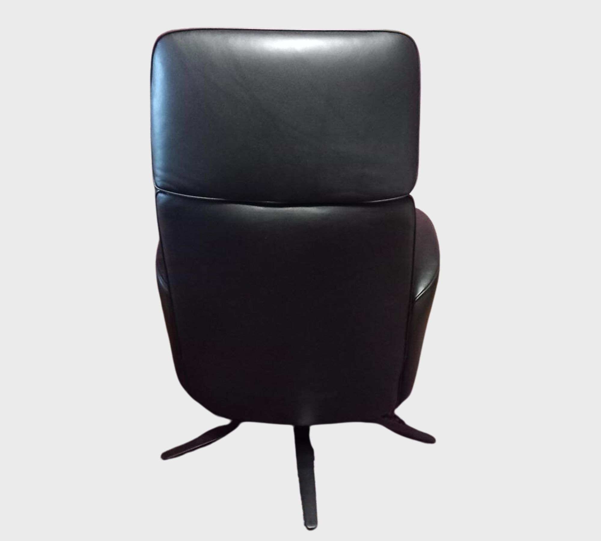 Master Funktionssessel Leder Schwarz