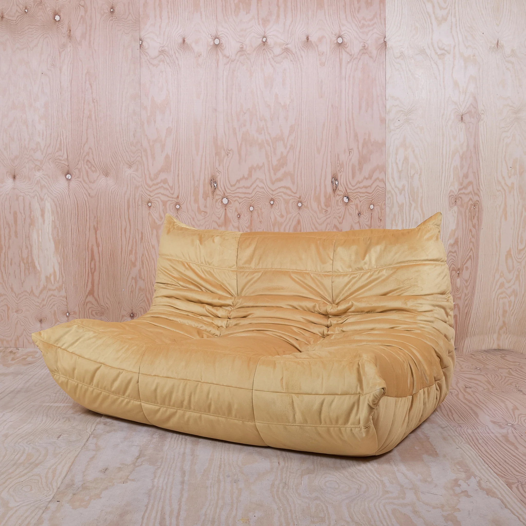 Togo Sofa 3er Set Textil Beige