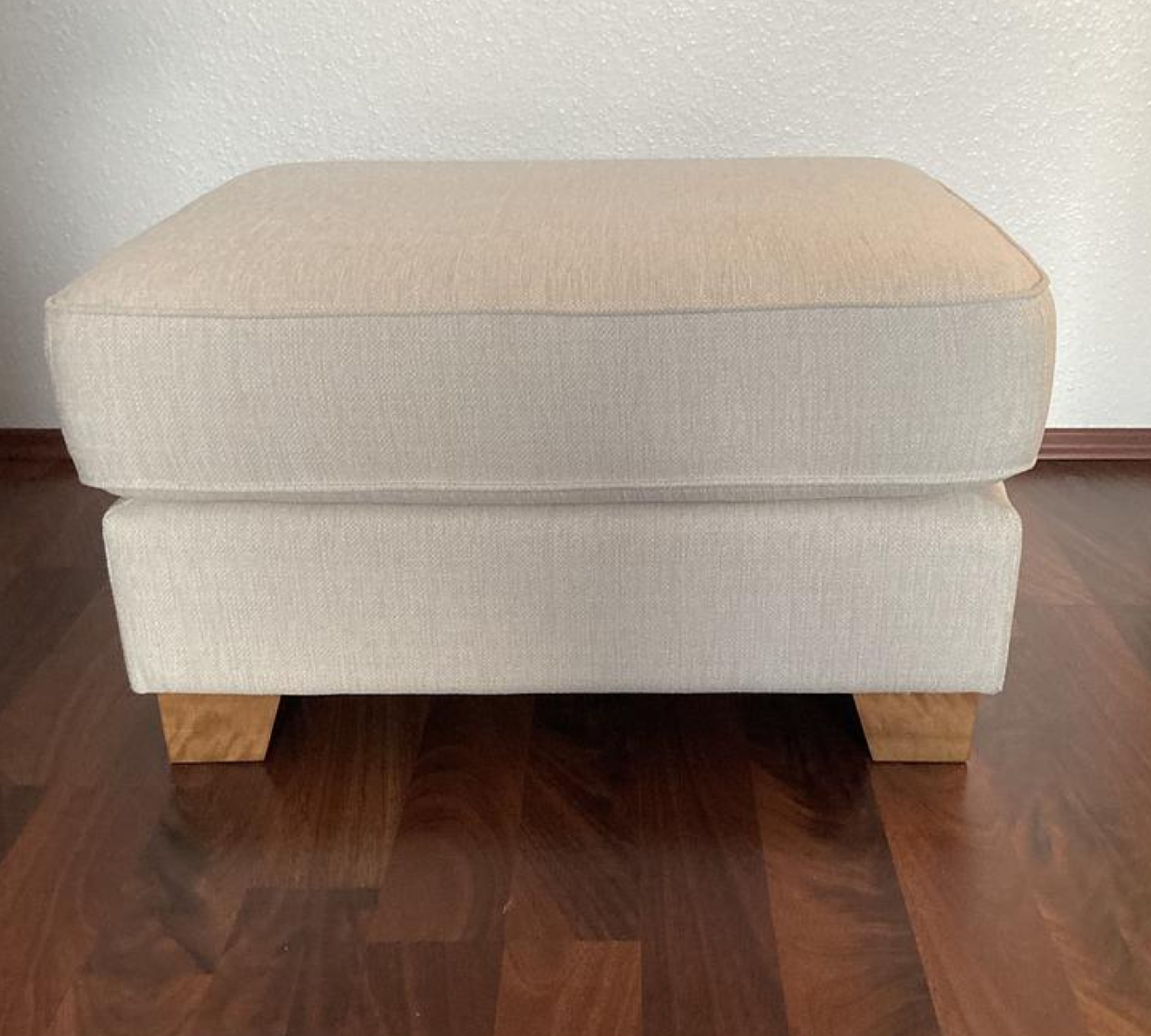 Franka Hocker Webstoff Eiche Creme Braun