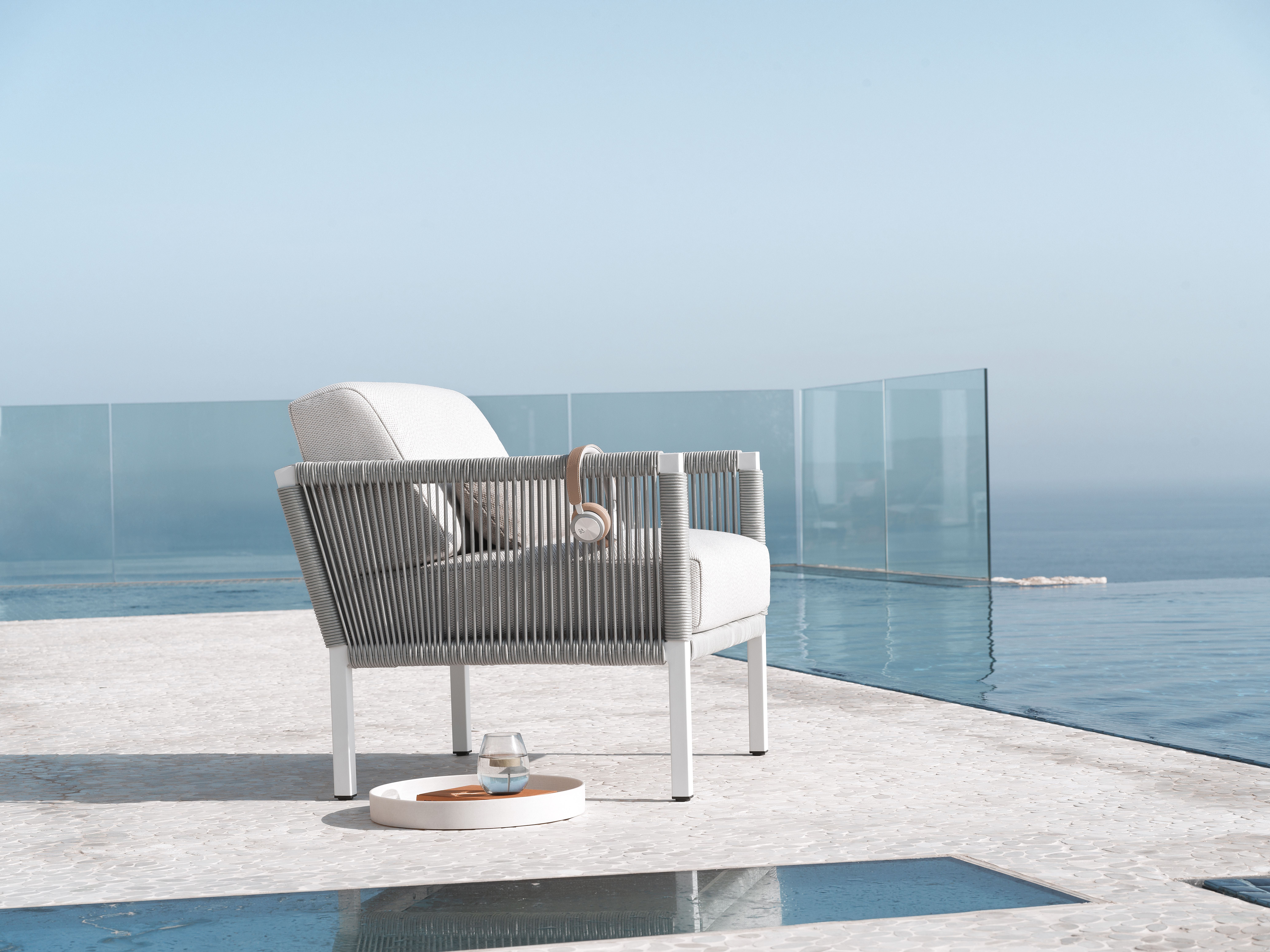 Club Garten Loungesessel Grau