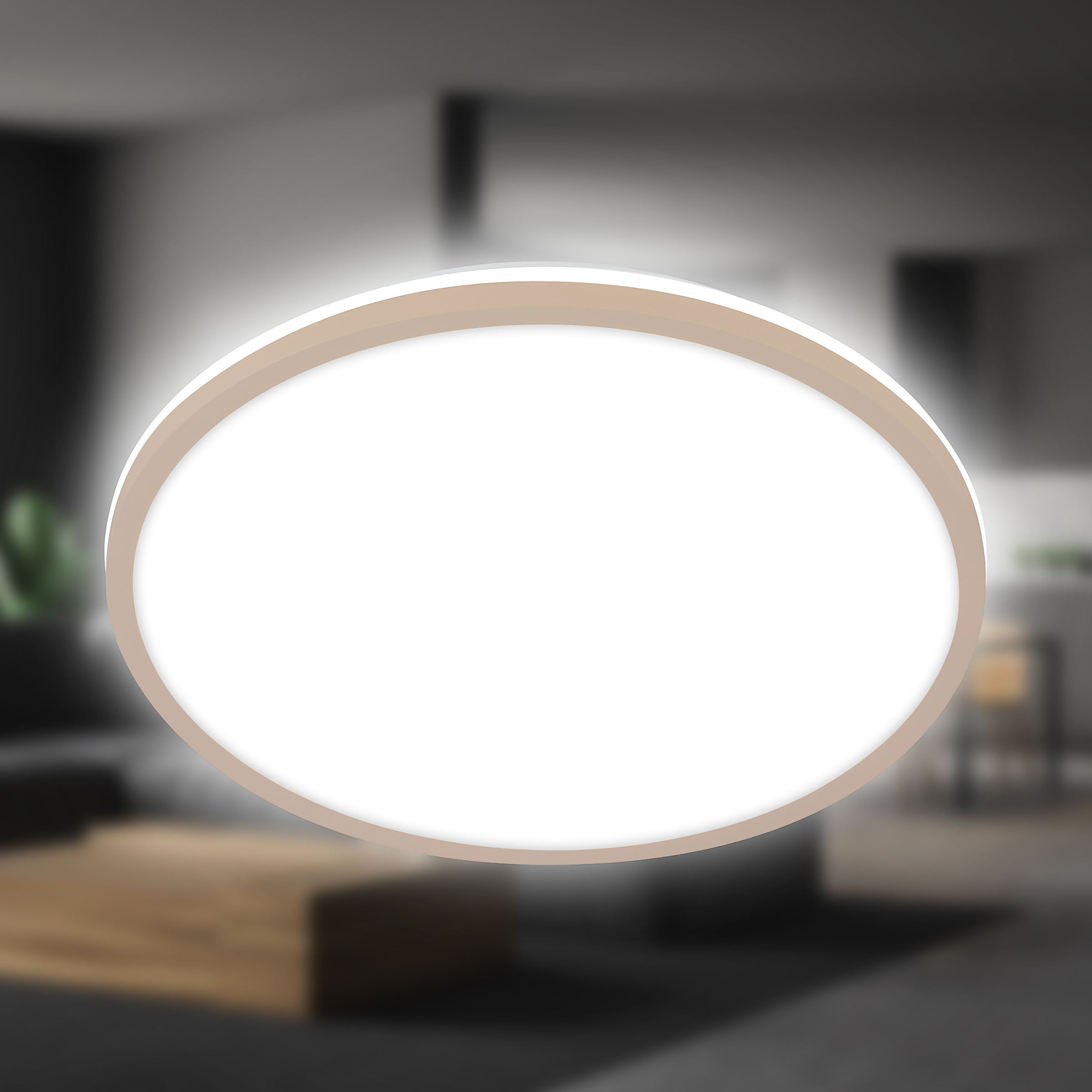 LED Ceiling Light Lana Aluminum Beige