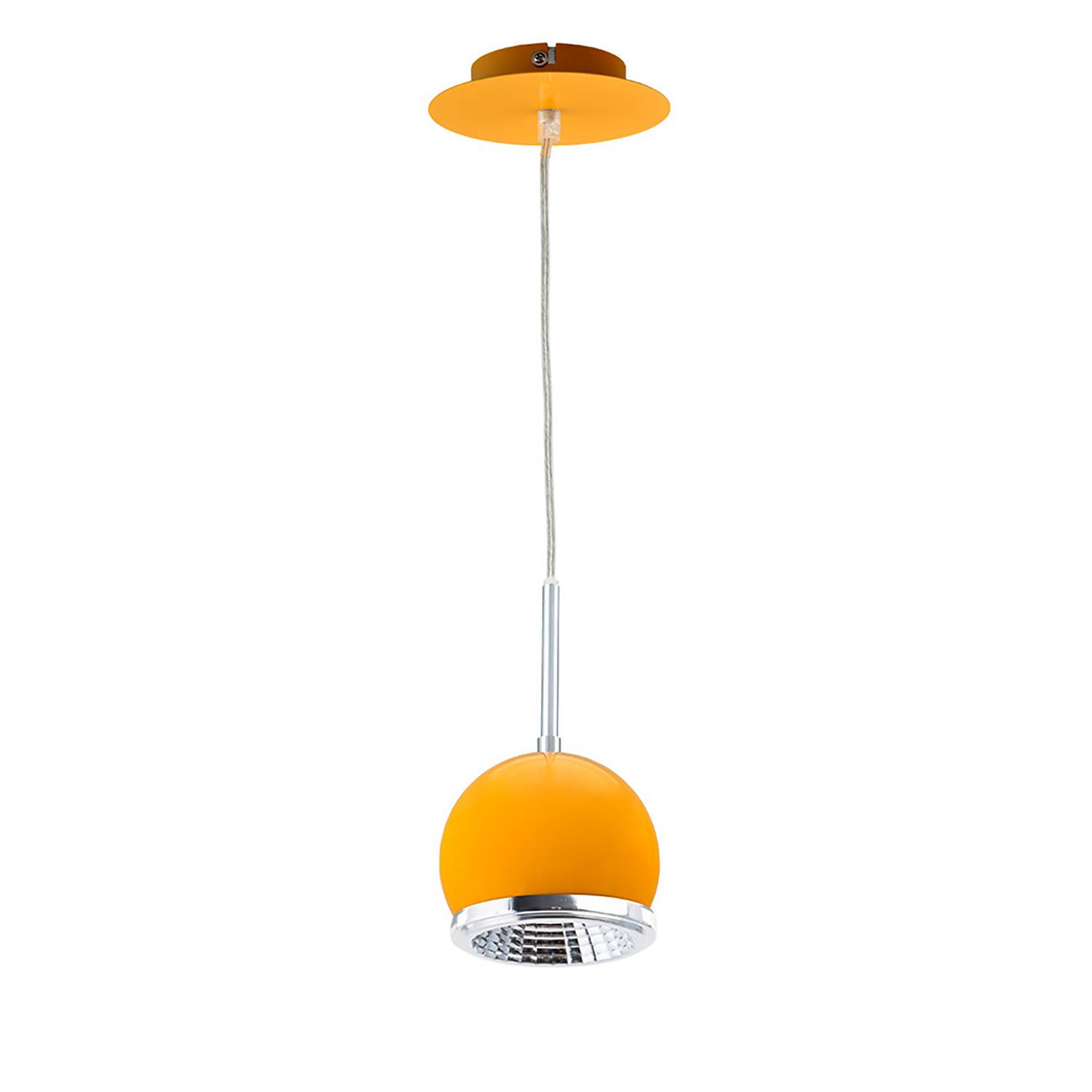 LED-Pendelleuchte Ball I Gelb