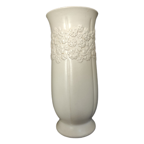 Vintage Vase Keramik Weiß