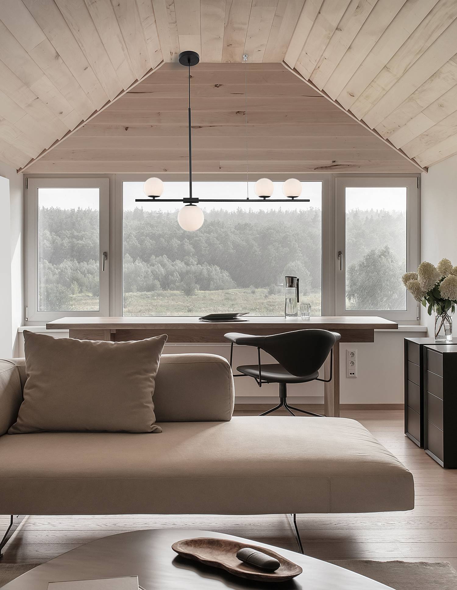 4-Flammig Impero Typ A Pendelleuchte Aluminium