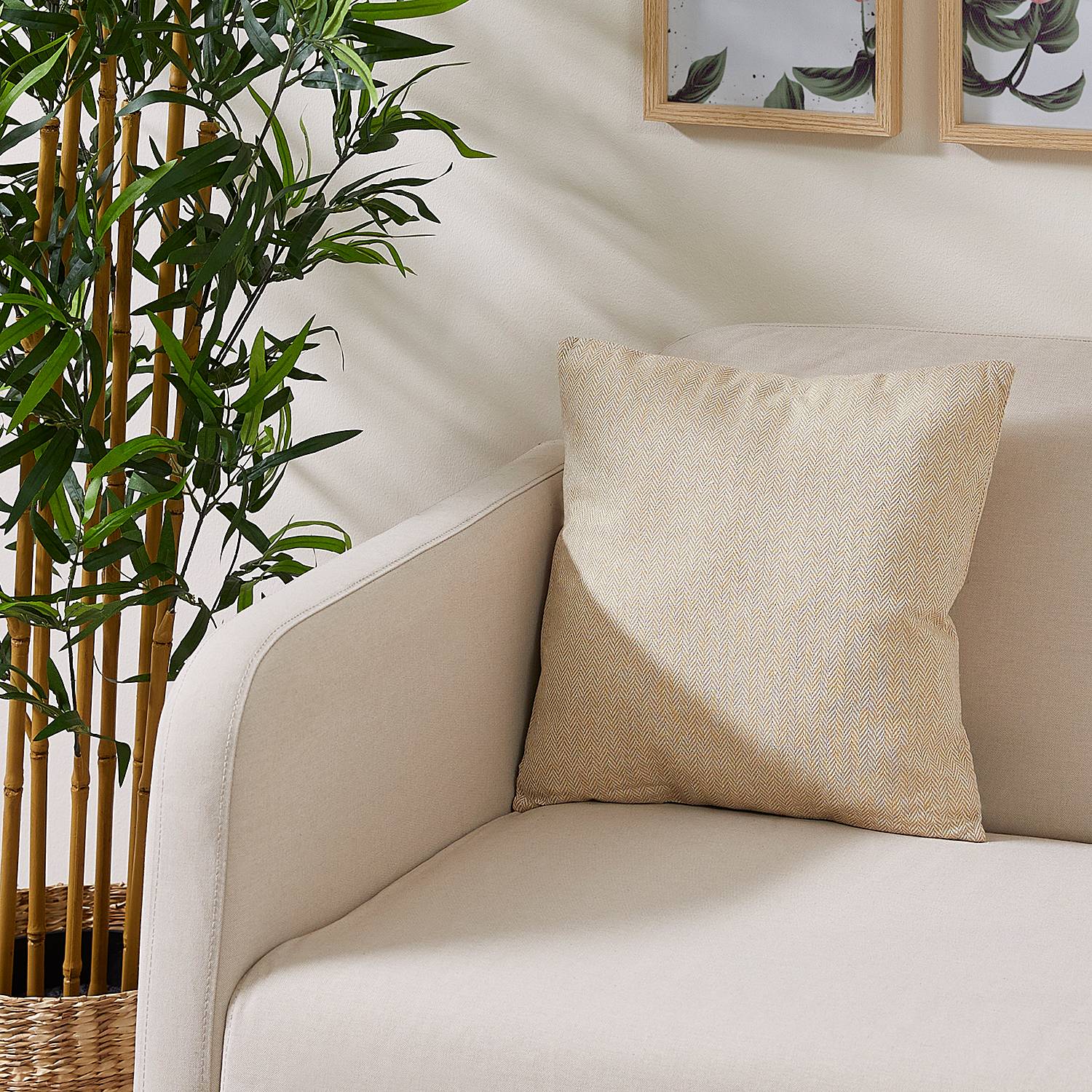 Jenny Kissen Polyester Beige
