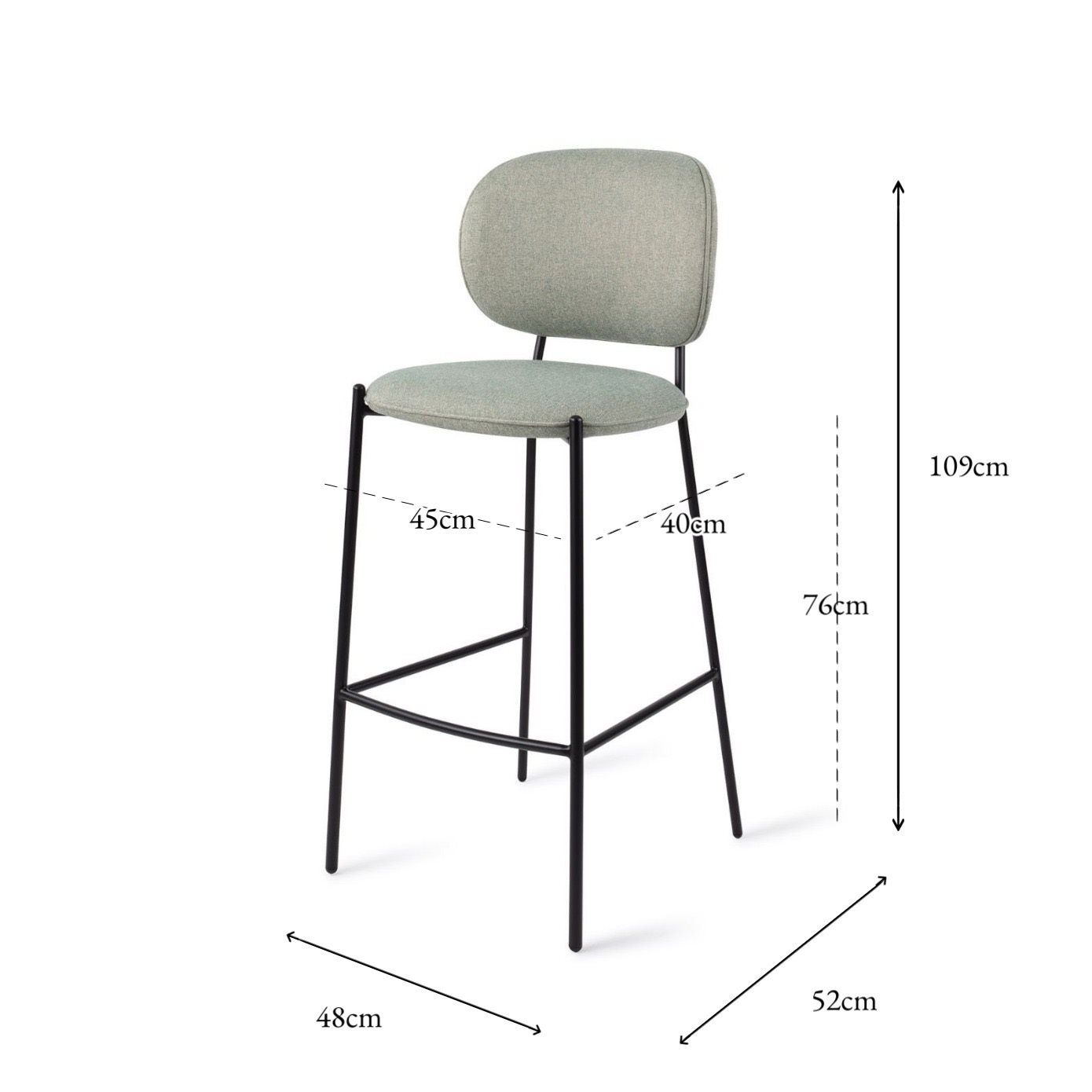 Yoichi Bar Stool Crispy Fern
