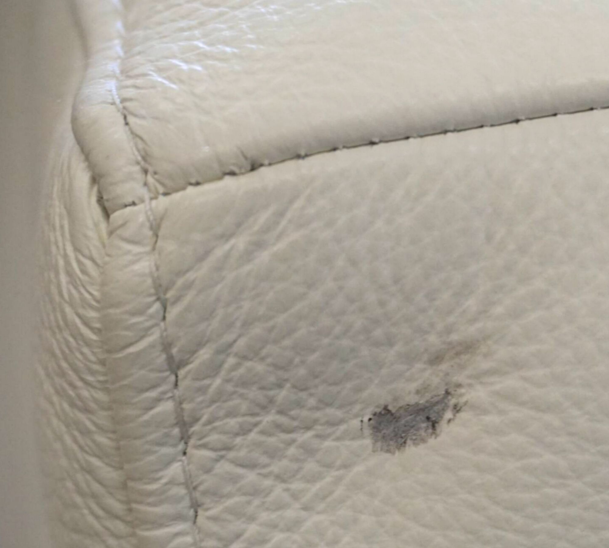 Bergamo Ecksofa Salto-Leder 096 Schneeweiß