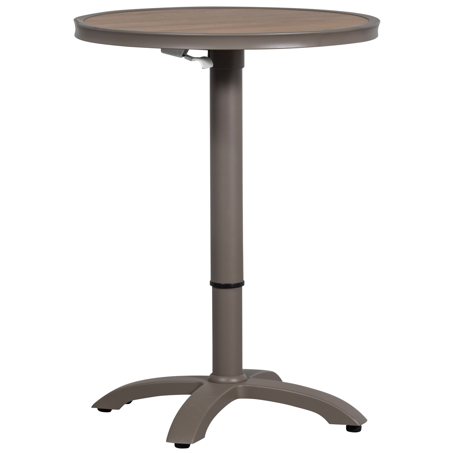 Jeppe Stehtisch Höhenverstellbar Aluminium Braun