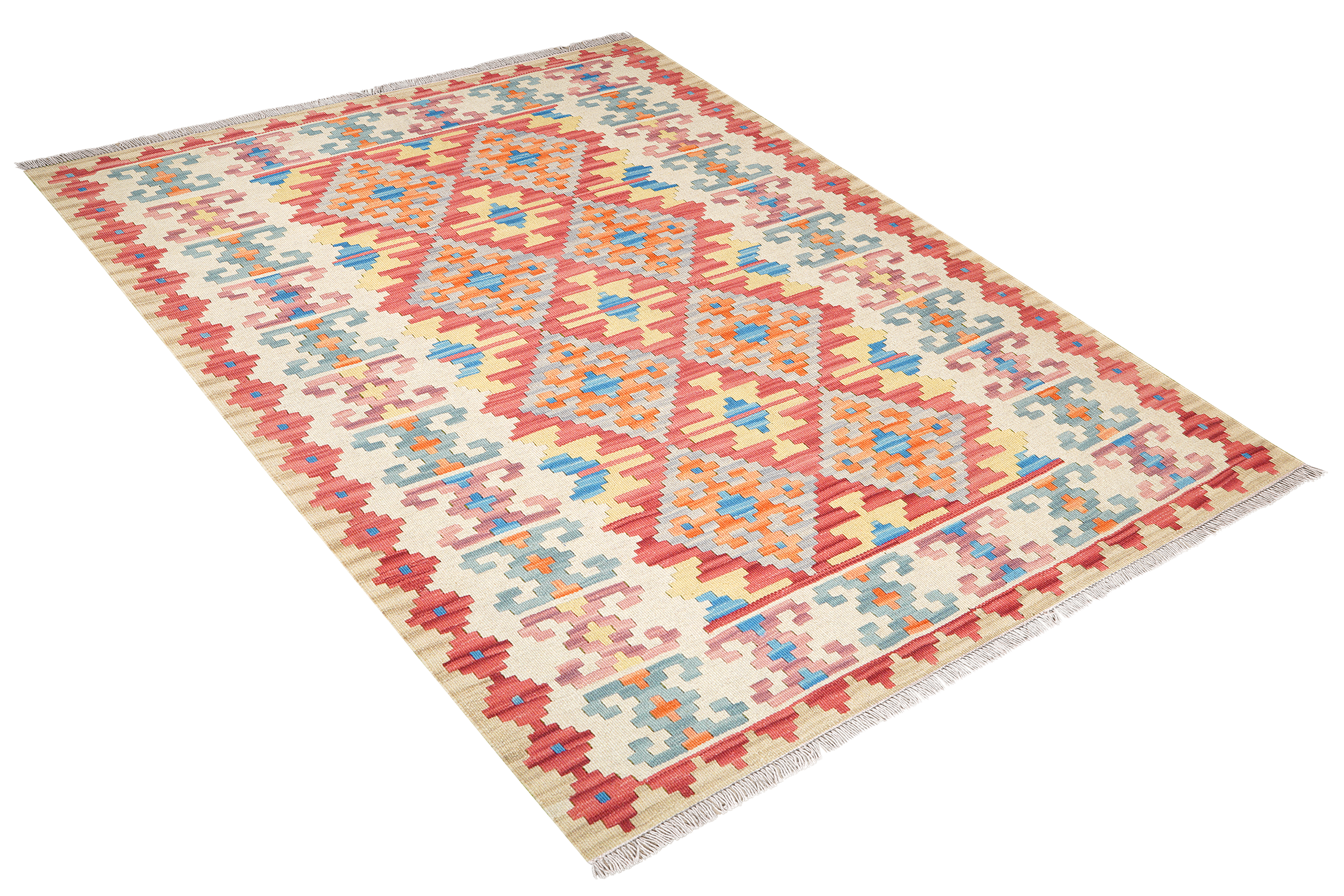 Kelim Gashgai Wool Multicolored