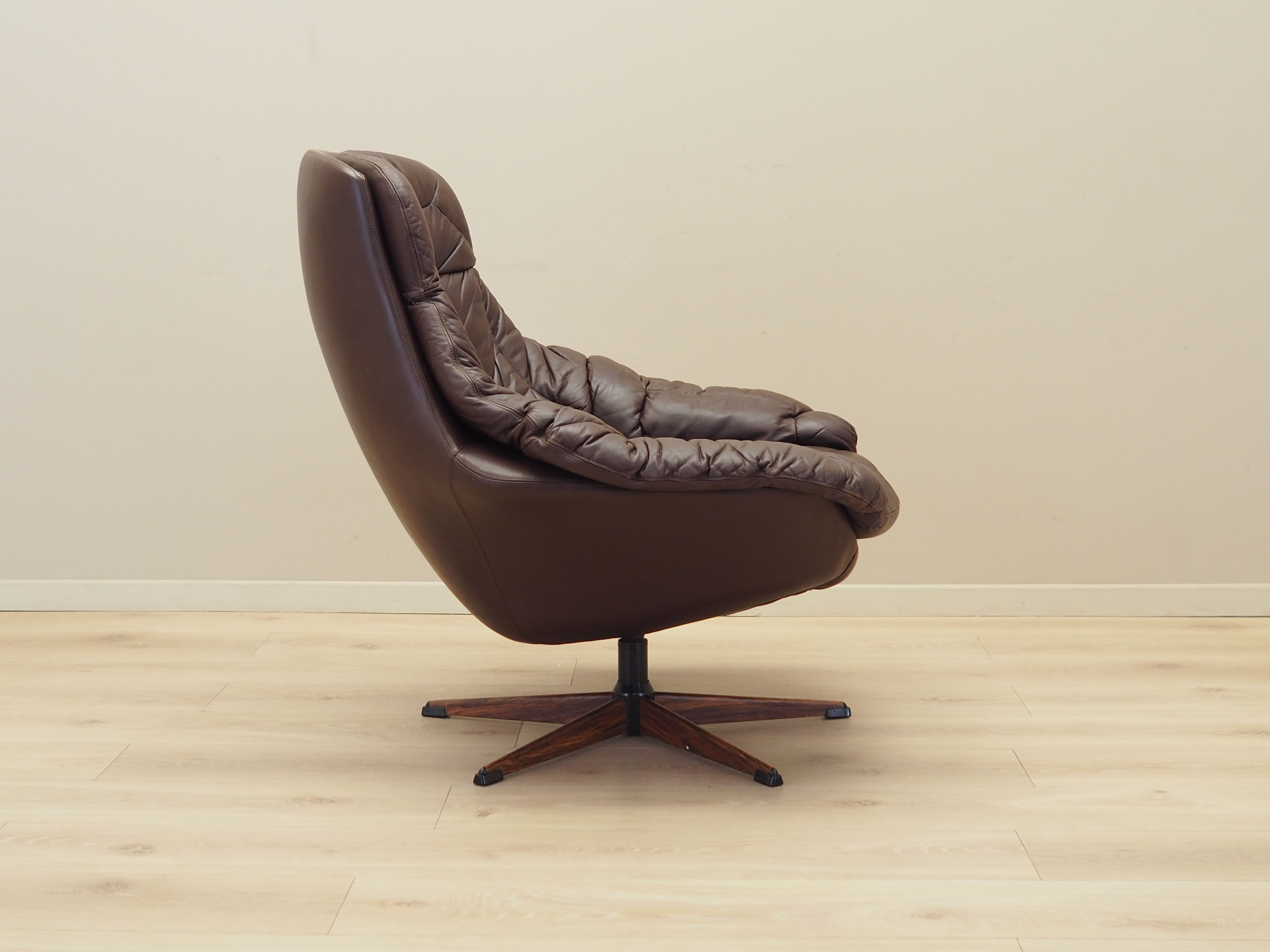 Drehbarer Sessel Leder 1960er Jahre