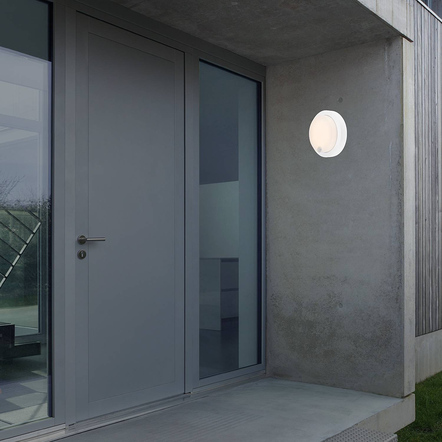 1-Flame LED Wall Light Presigo Polypropylene White